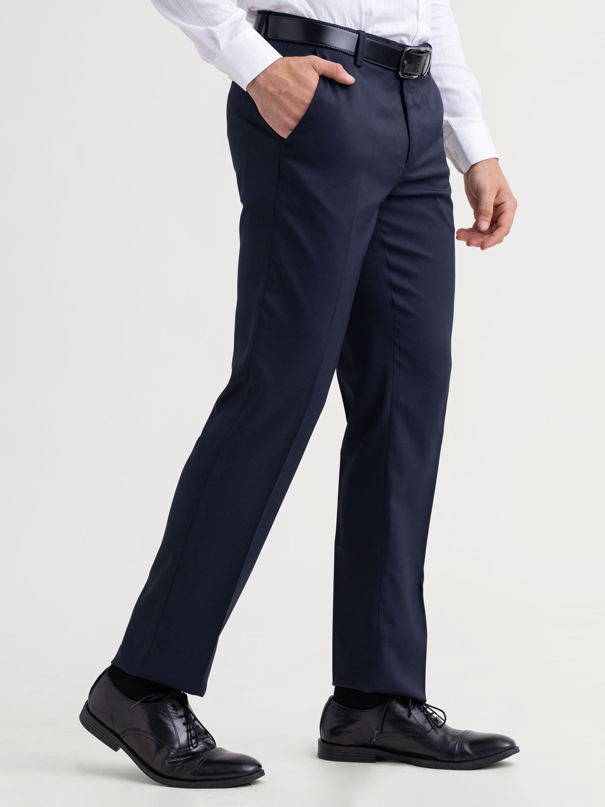 Emerald Mansak Formal Trouser Plain Modern Fit - Navy