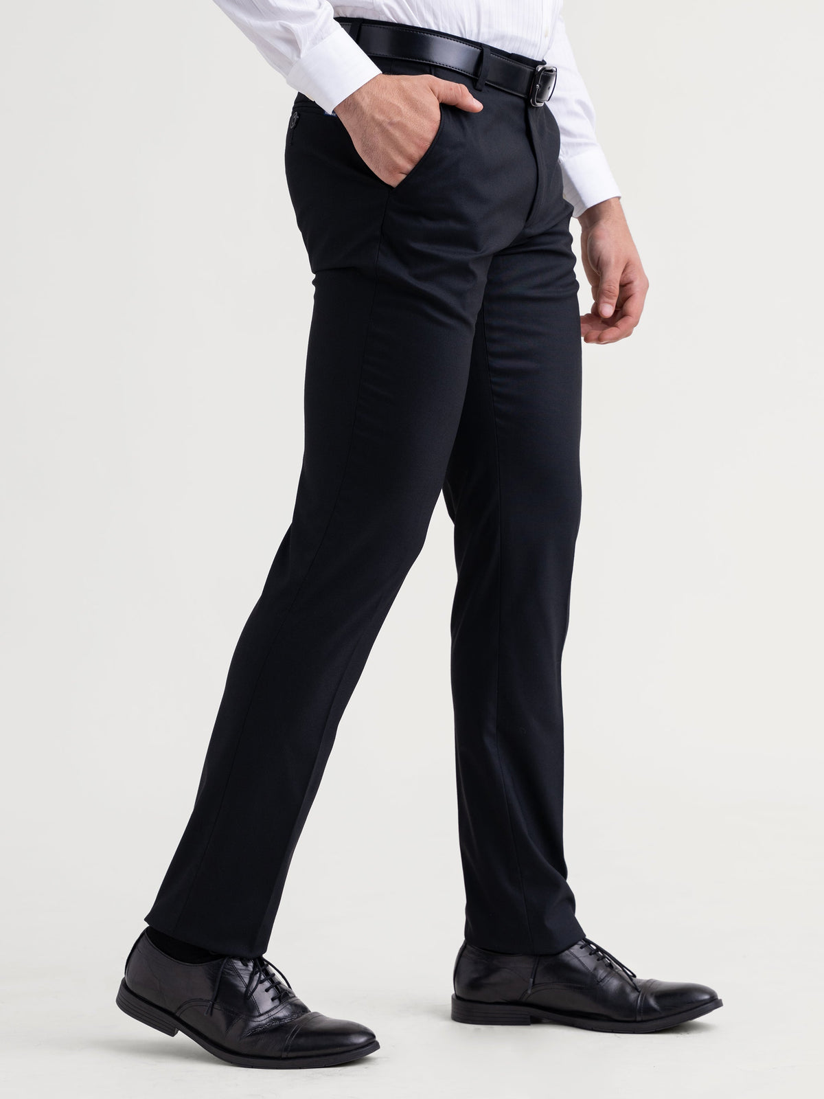 Emerald Formal Trouser Plain Ultra Slim Fit - Black