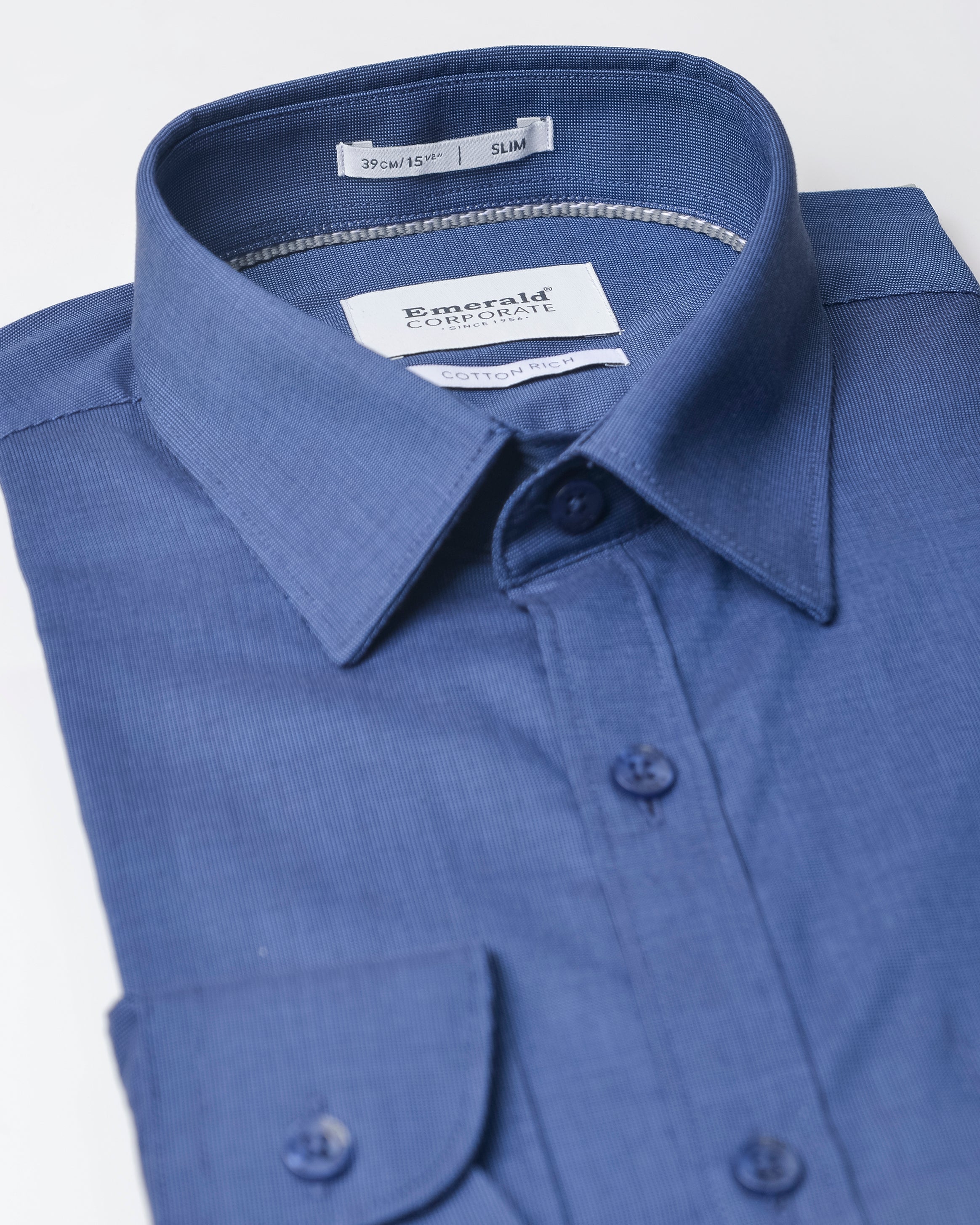 Emerald Corporate Tril A Fil Slim Fit-Navy