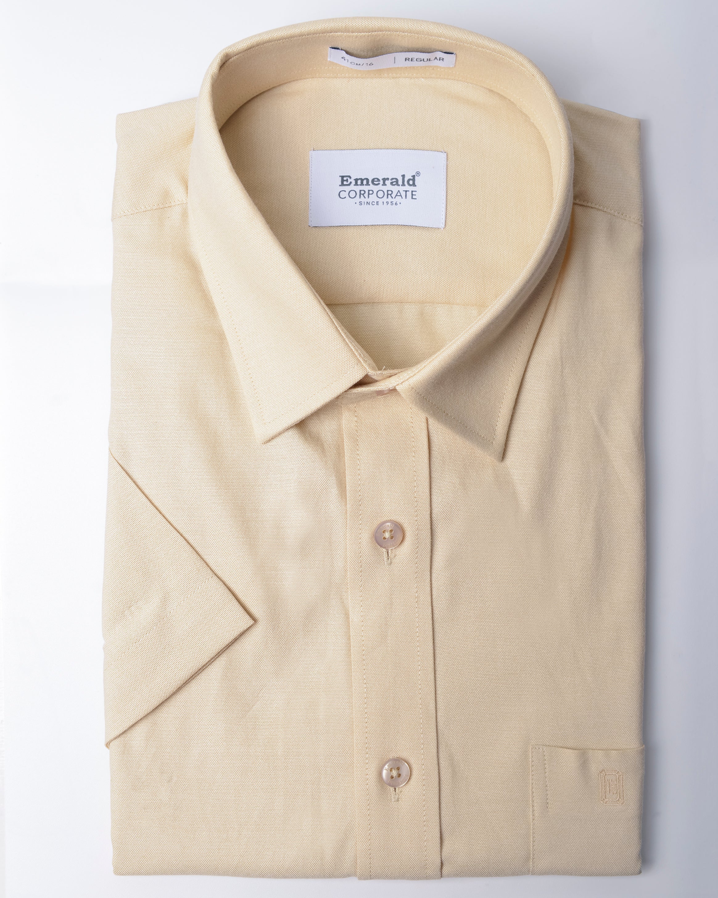 Emerald Corporate Plain Regular Fit-Brown Tannin