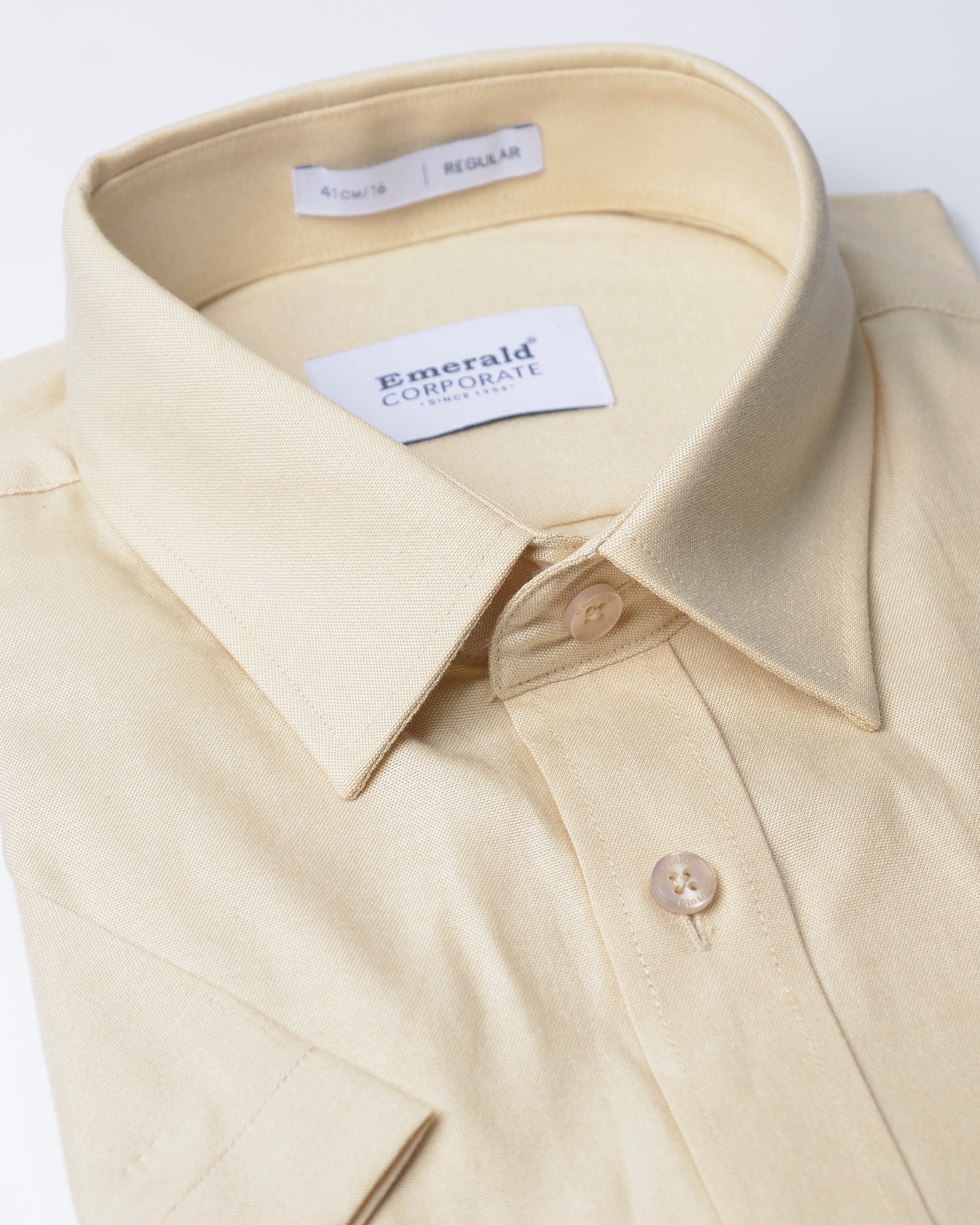 Emerald Corporate Plain Regular Fit-Brown Tannin