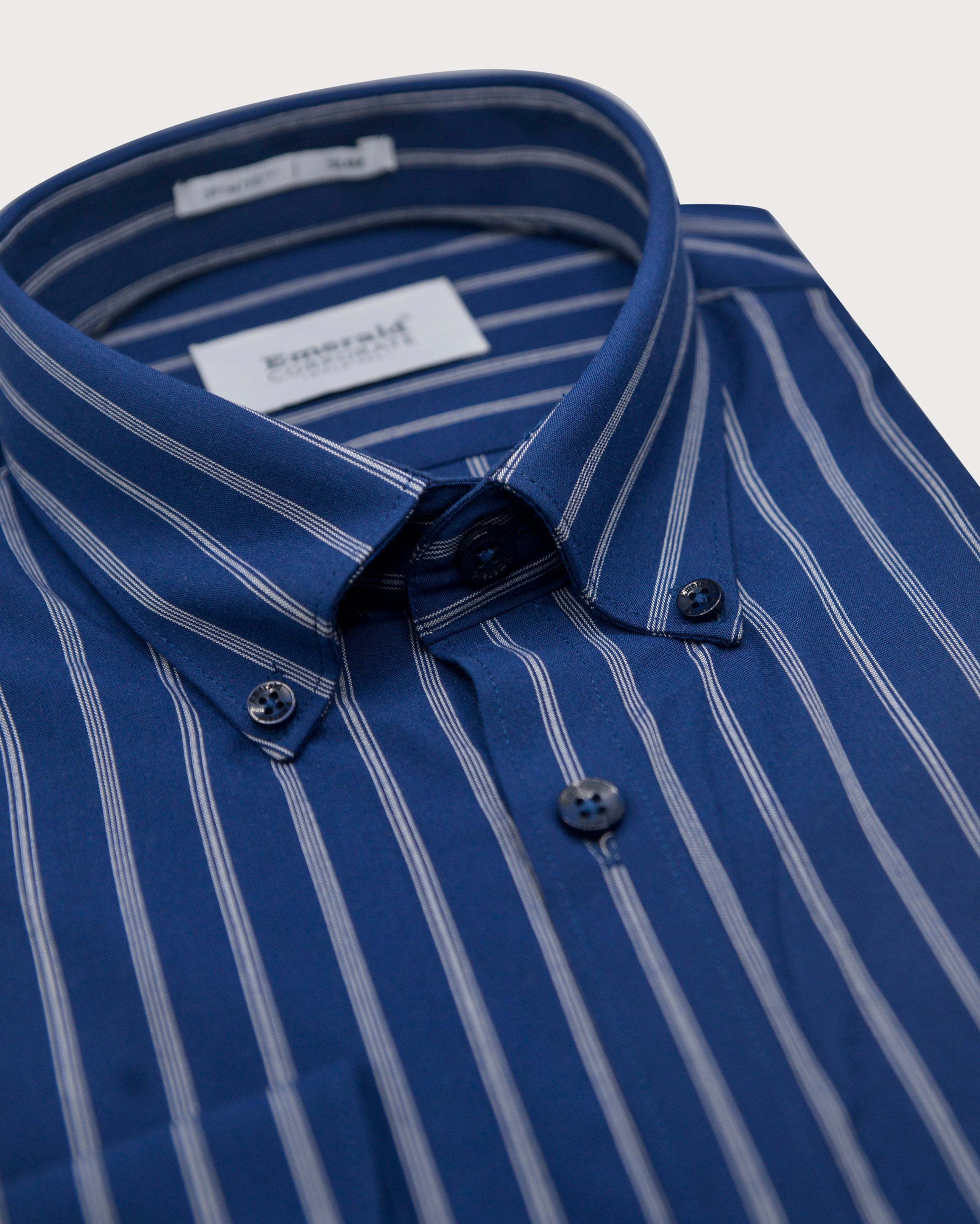 Emerald Corporate Stripe Slim Fit-Astral Aura
