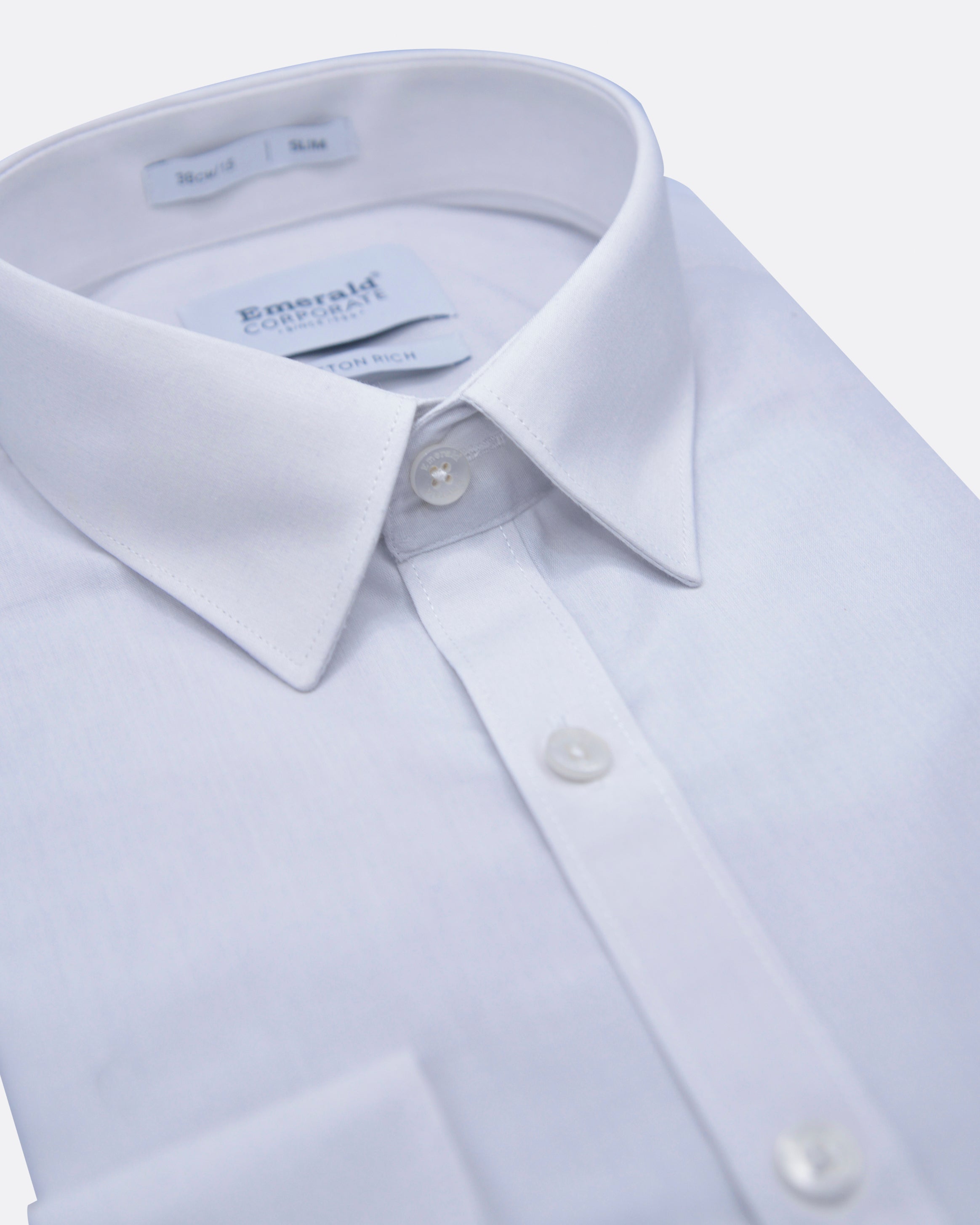 Emerald Corporate Plain Slim Fit-Opal Grey