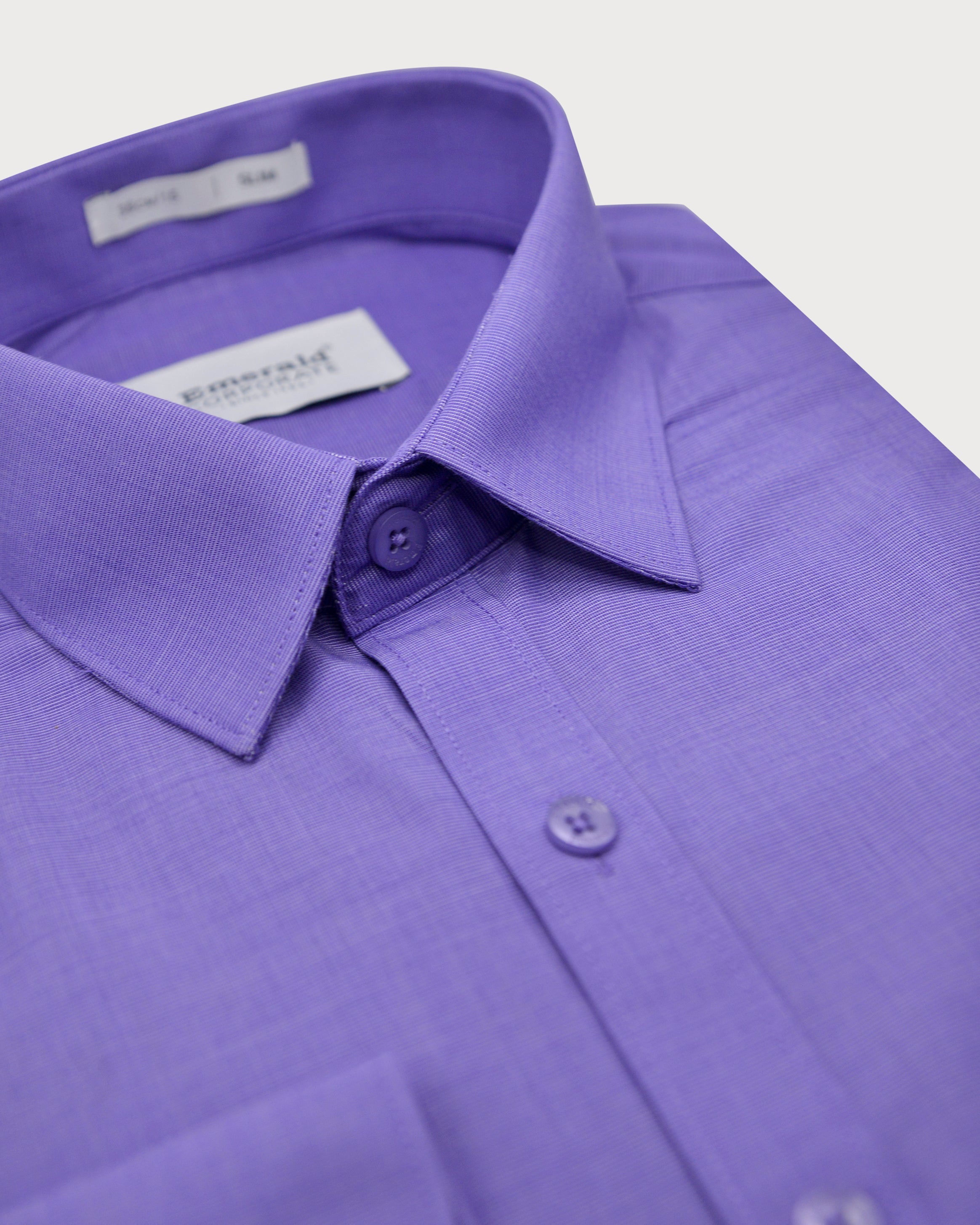 Emerald Corporate Fil A Fil Slim Fit-Royal Purple