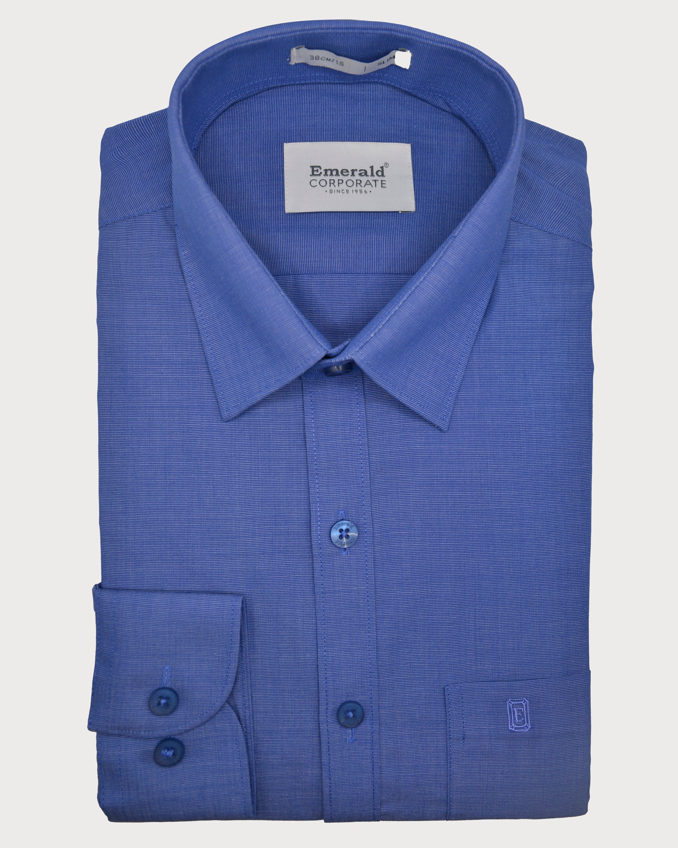 Emerald Corporate Fil A Fil Slim Fit-Bleached Denim