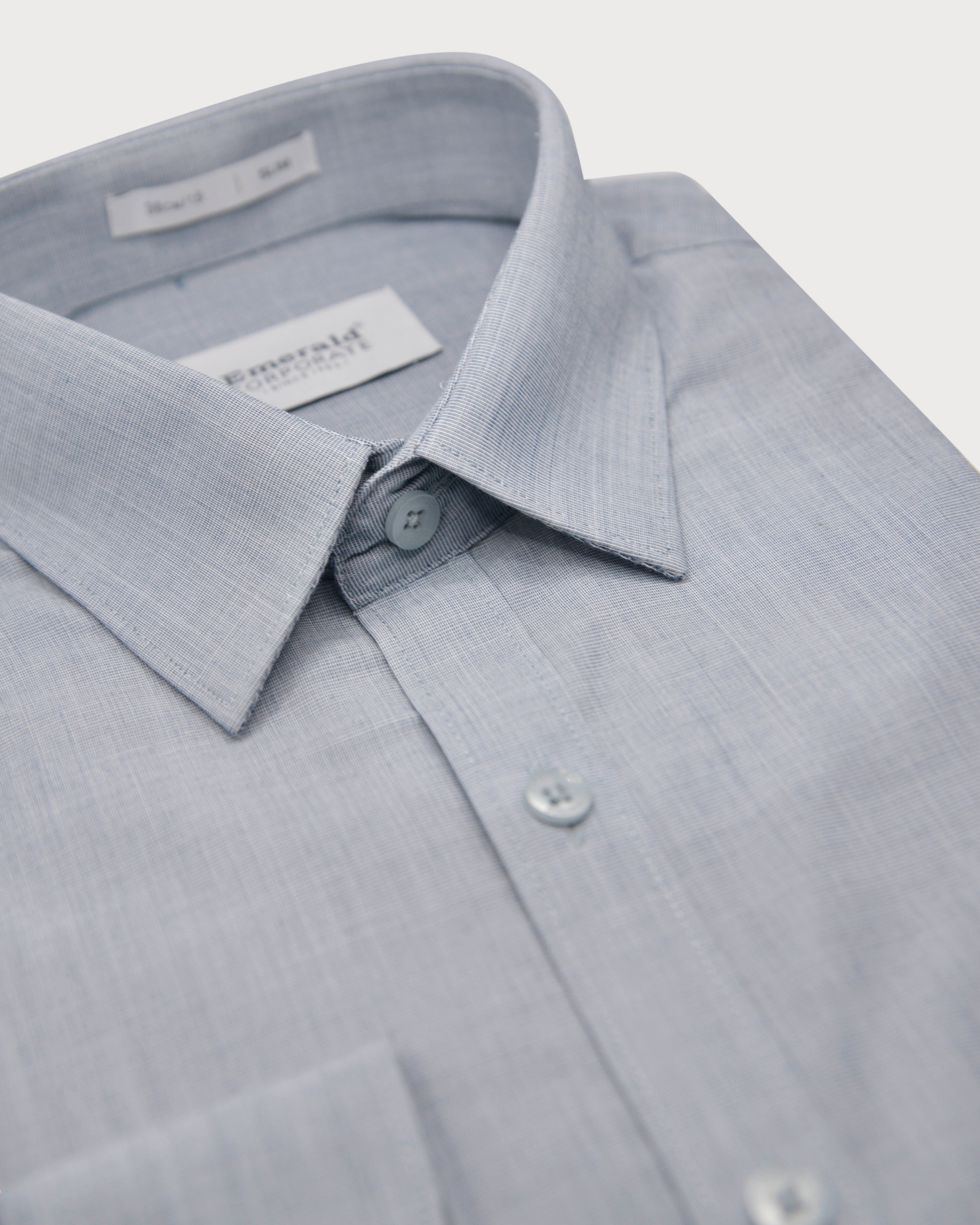 Emerald Corporate Fil A Fil Slim Fit-Gray Down