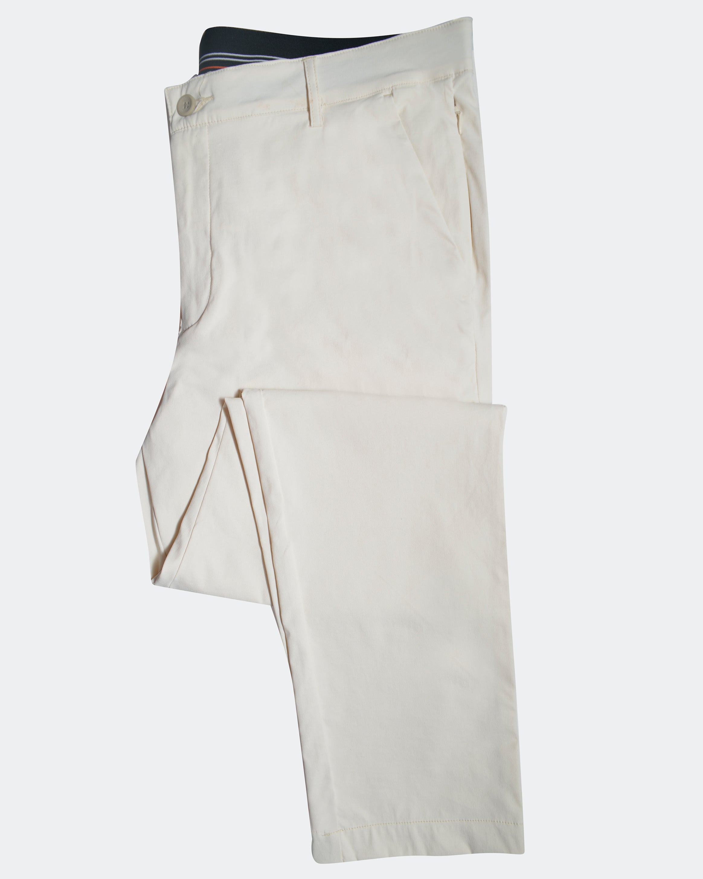 Emerald Utilitech Chino Plain Slim Fit-White Swan