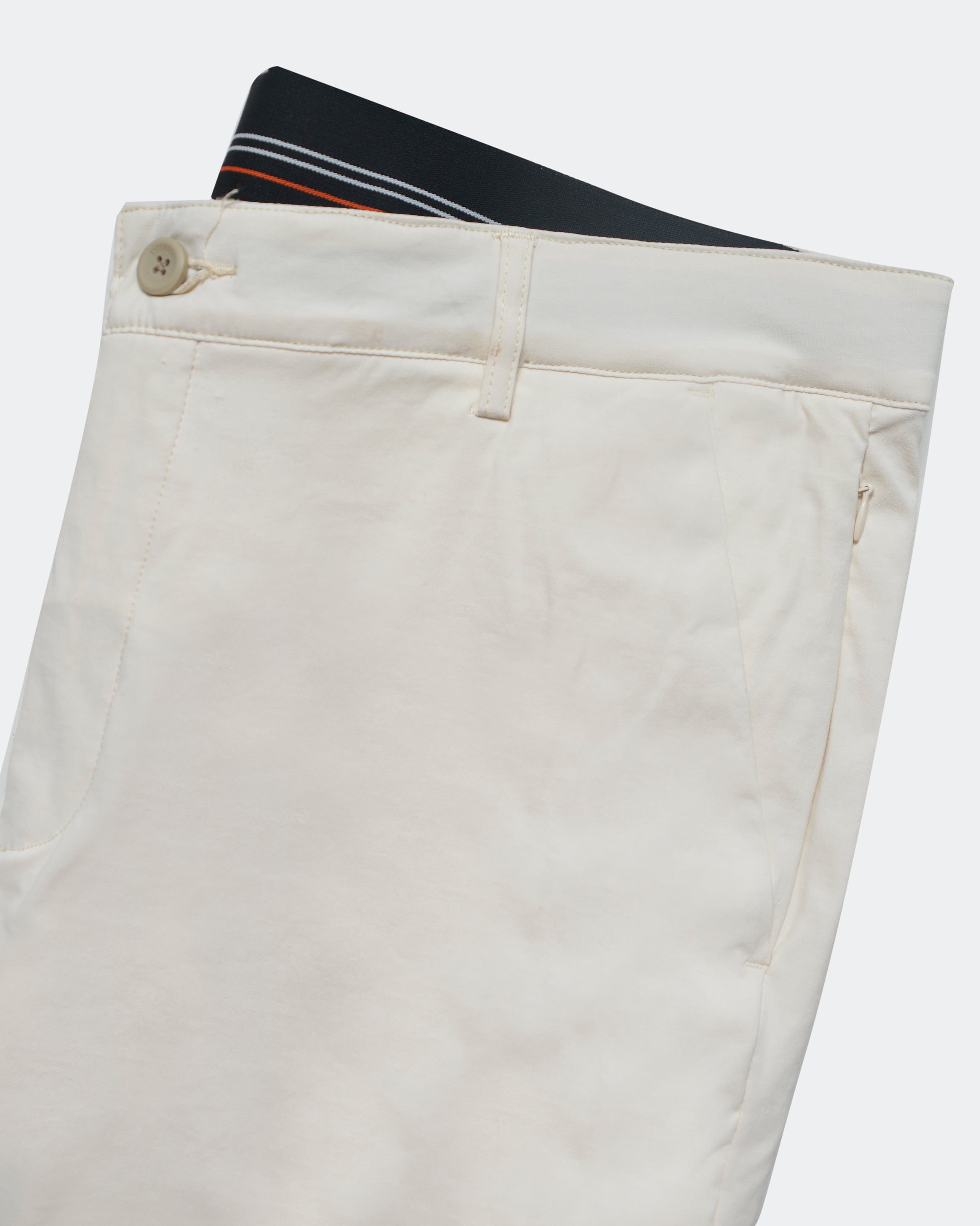 Emerald Utilitech Chino Plain Slim Fit-White Swan