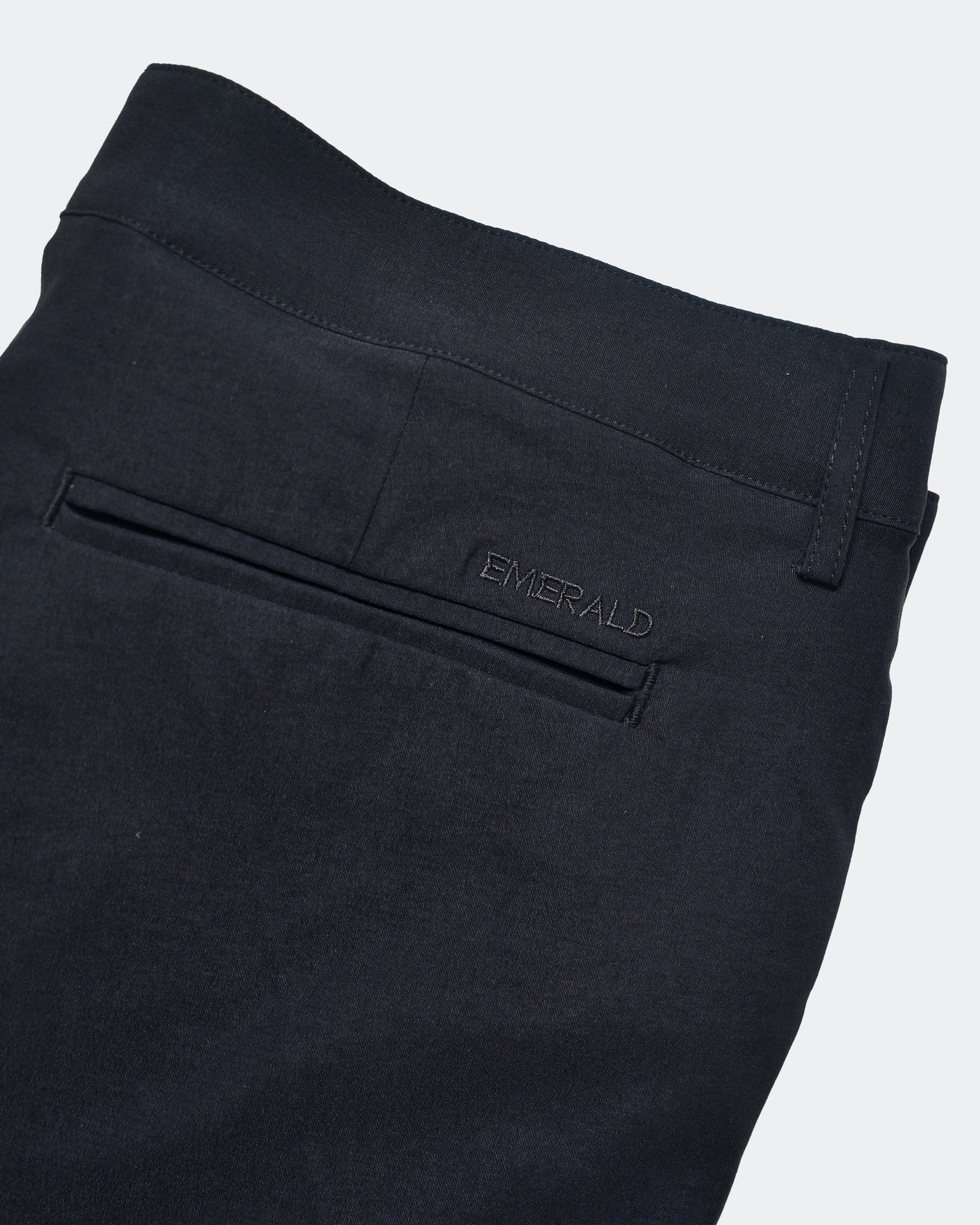 Emerald Utilitech Chino Plain Slim Fit-Black