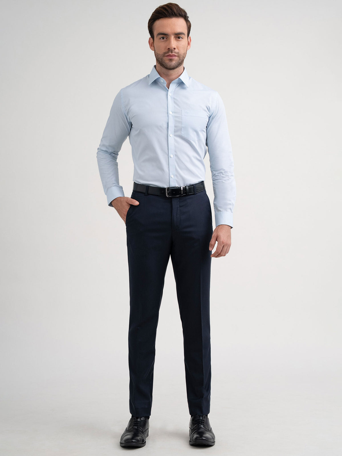 Emerald Formal Plain Slim Fit - Forget Me Not