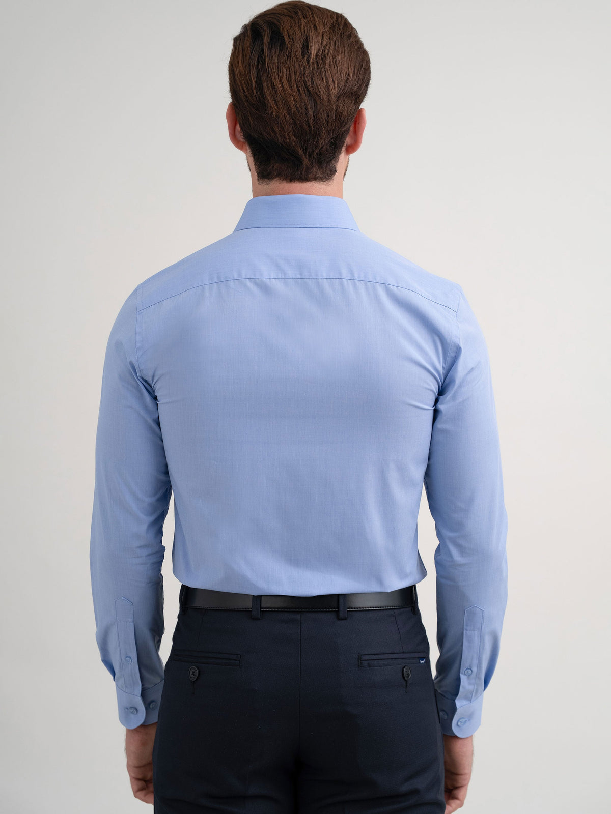 Emerald Formal Fil A Fil Slim Fit - Vista Blue