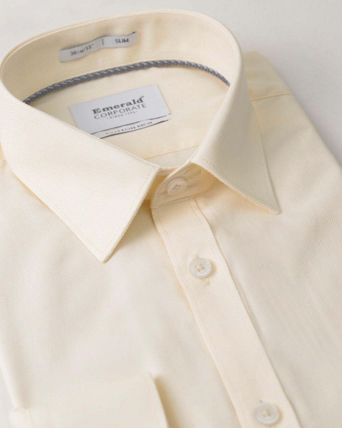 Emerald Corporate Royal Oxford Slim Fit-White Swan