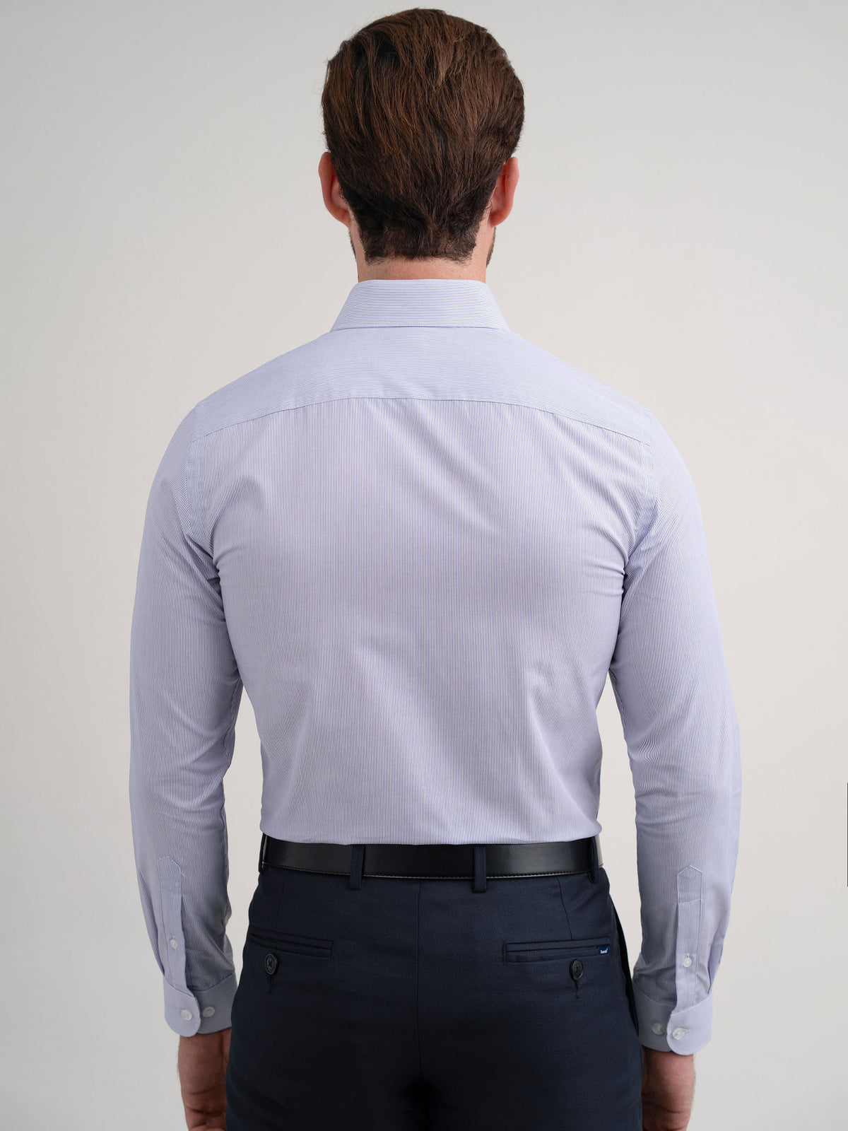 Emerald Corporate Dress Stripe Slim Fit - Purple
