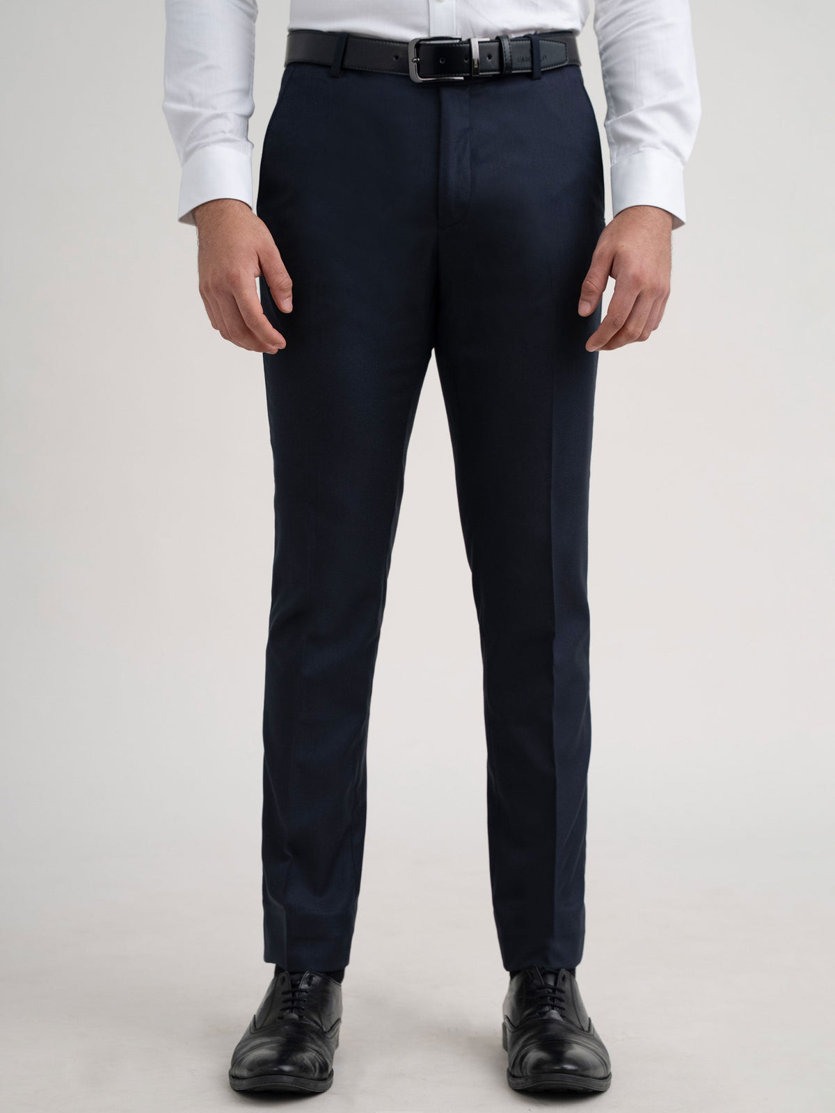 Emerald Formal Trouser Checks Ultra Slim Fit - Black