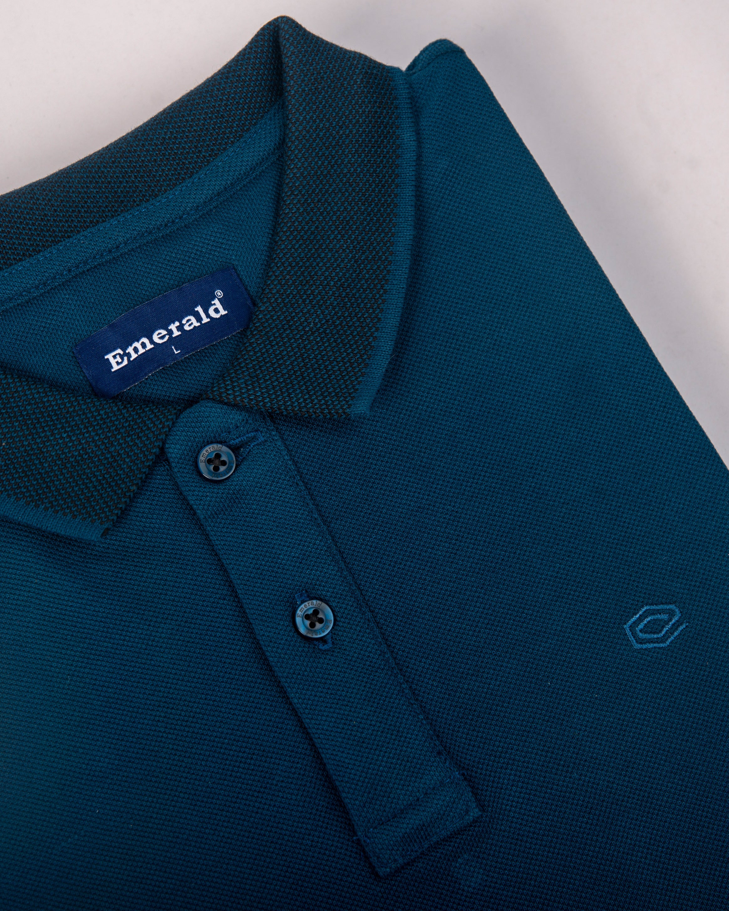 Polo Pique Solid Slim Fit-Faience