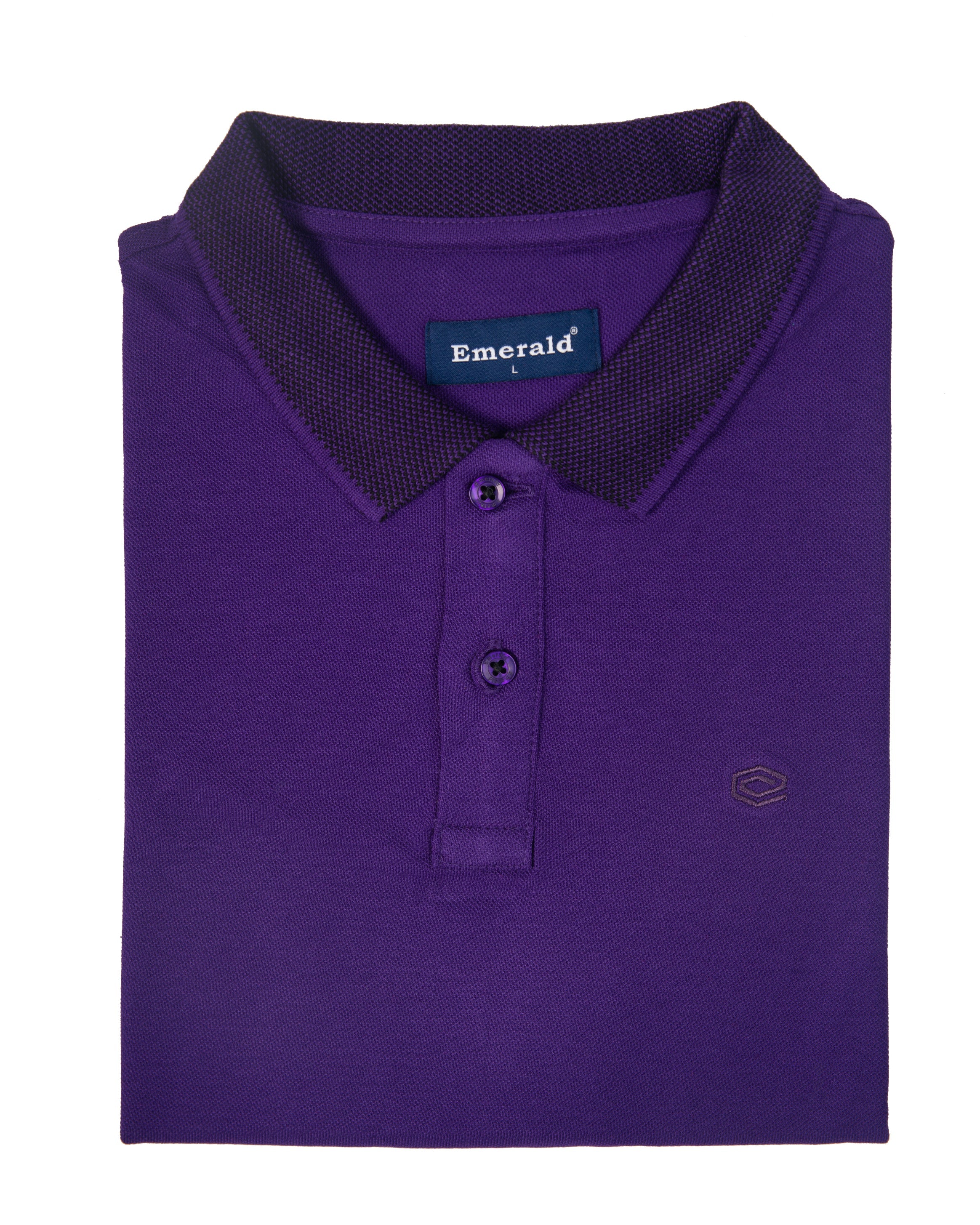 Polo Pique Solid Slim Fit-Deep Lavender