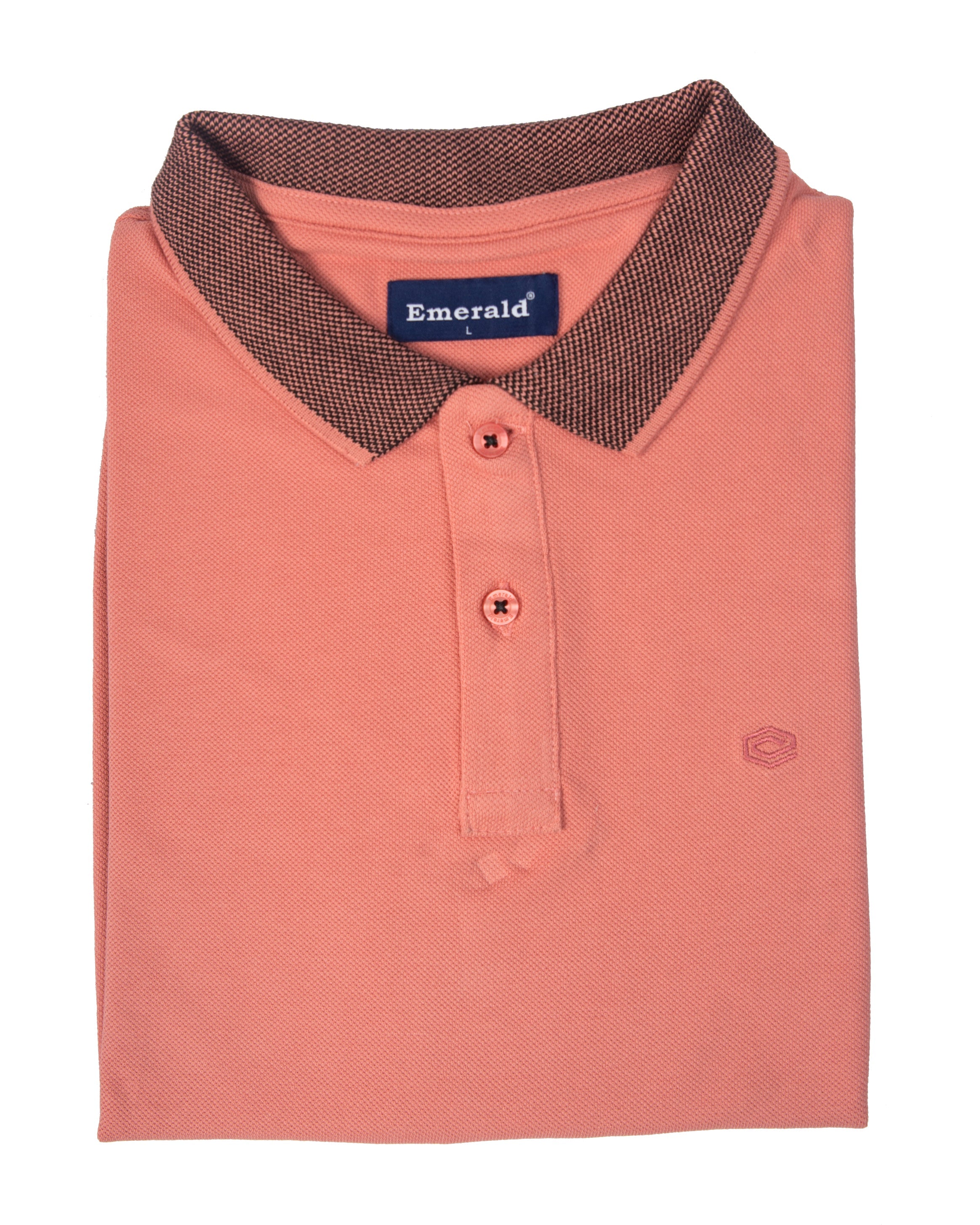 Polo Pique Solid Slim Fit-Burn Ochre