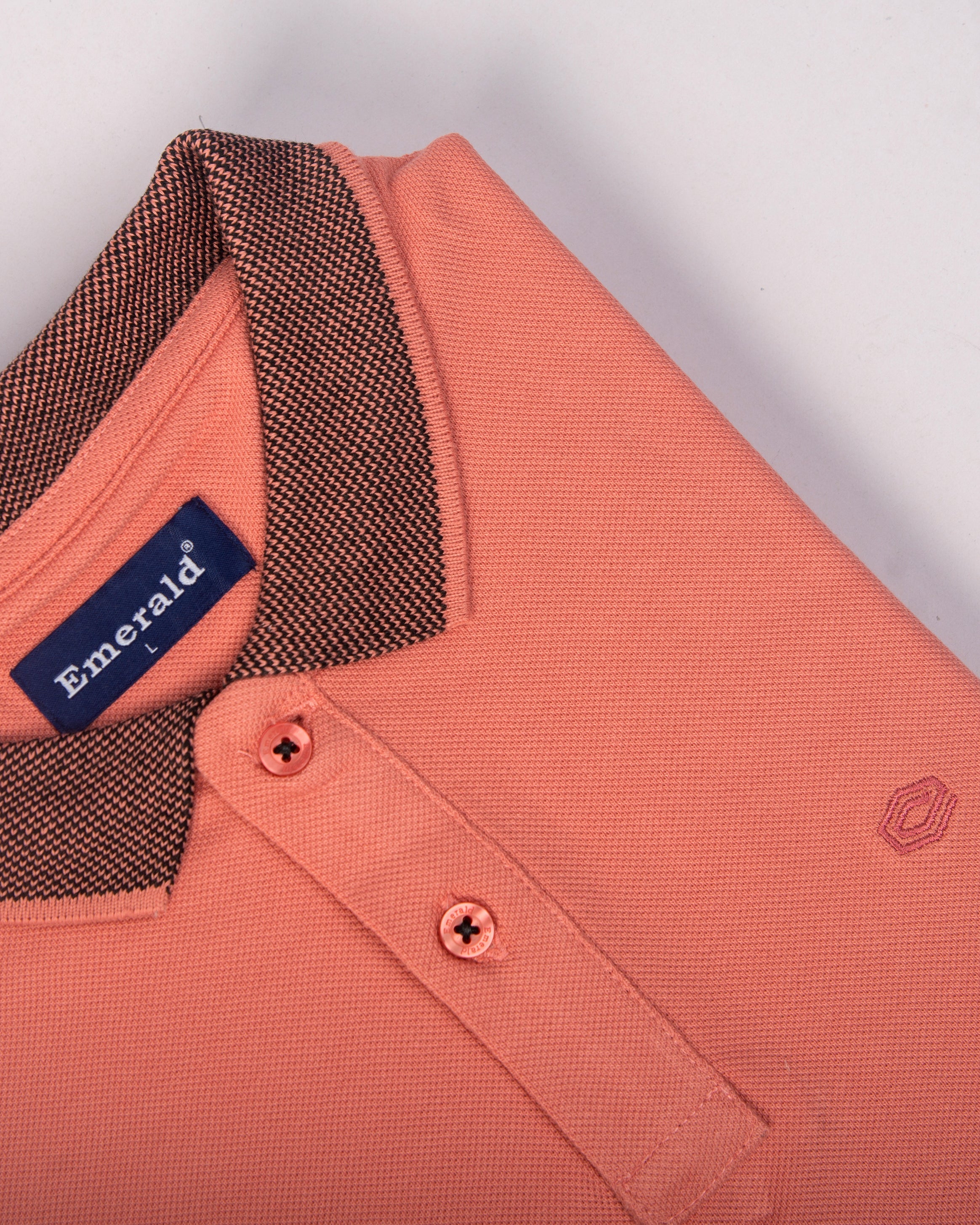 Polo Pique Solid Slim Fit-Burn Ochre