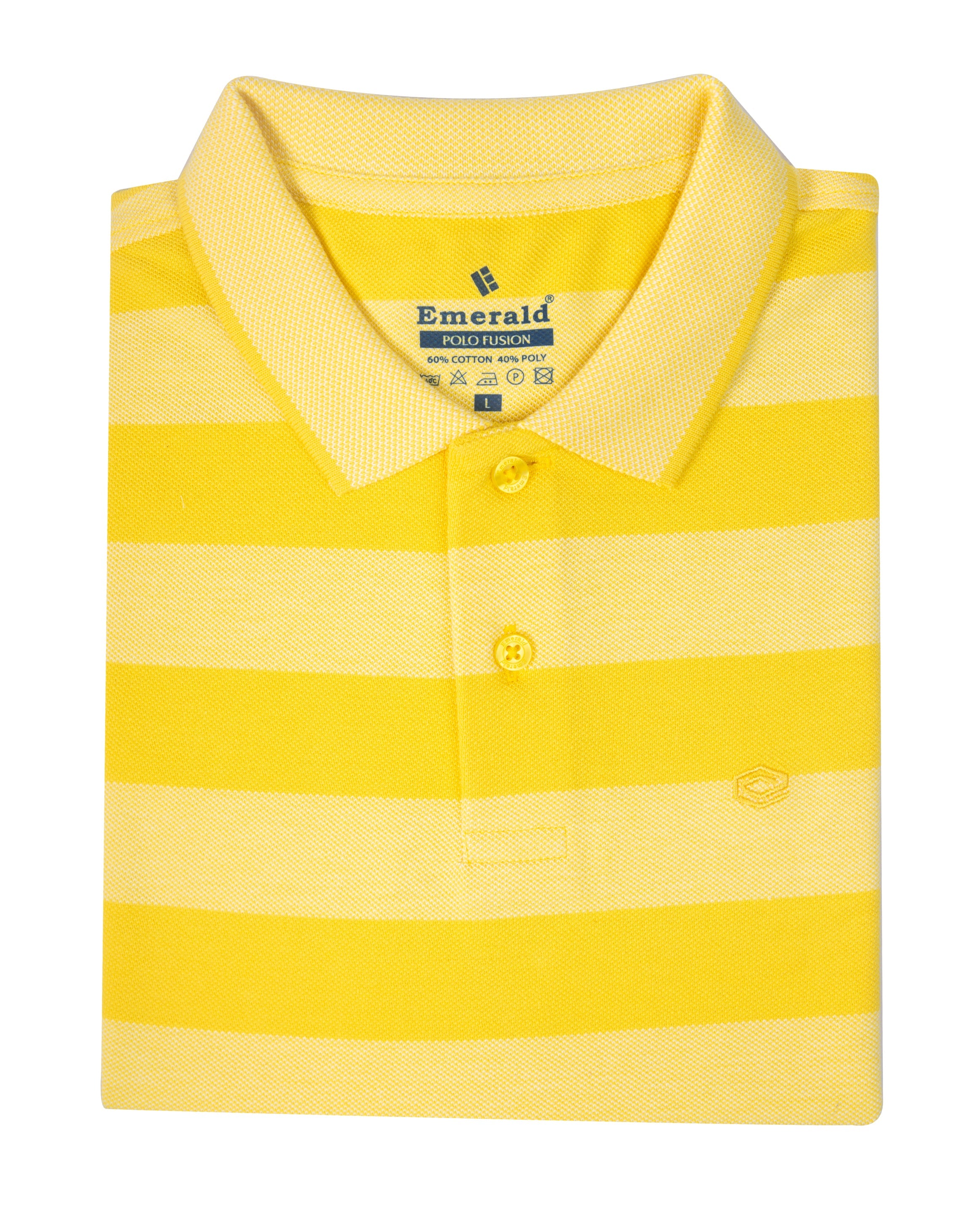 Polo Stripe Slim Fit-Blazing Yellow