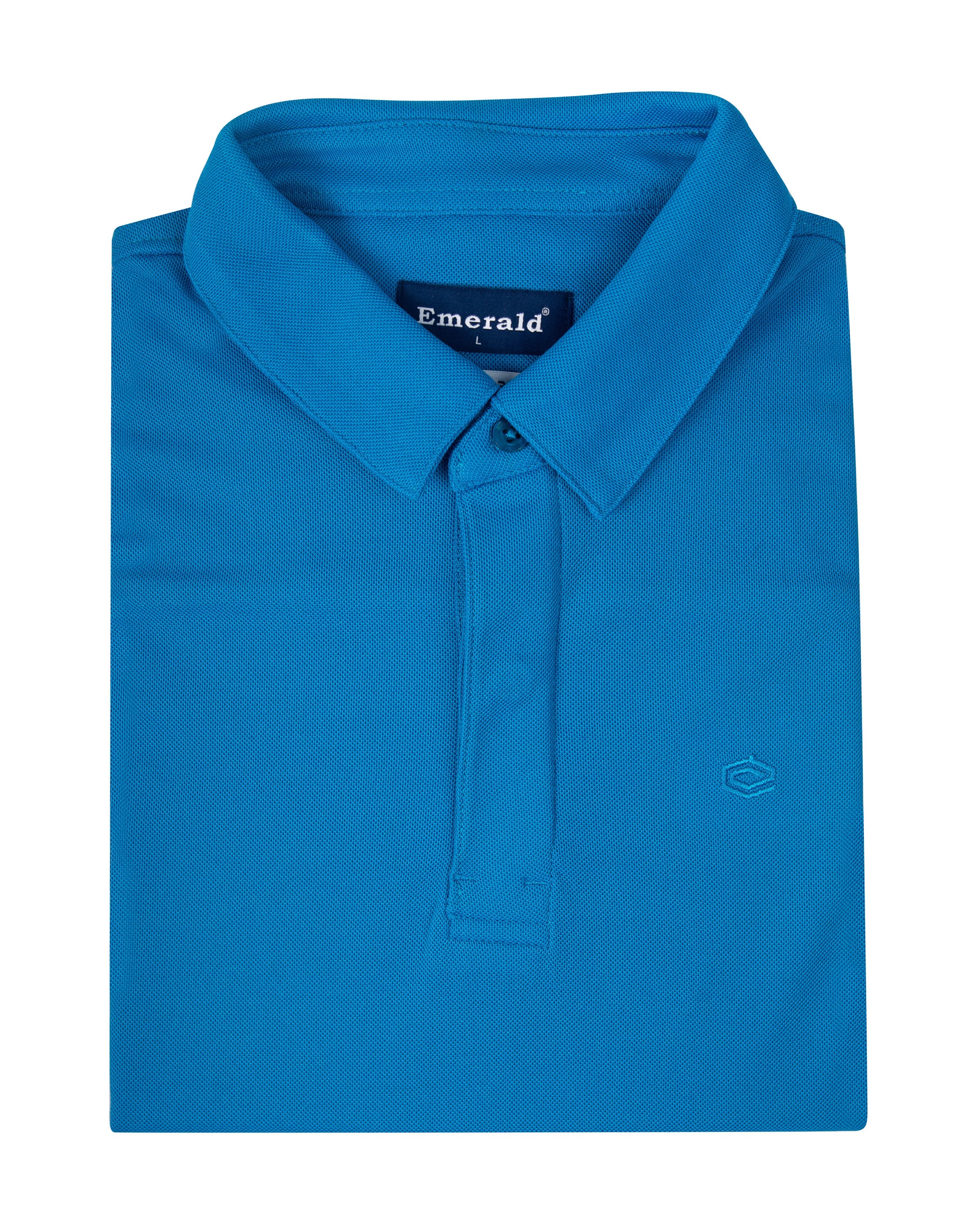 Polo Pique Solid Slim Fit-Parisian Blue