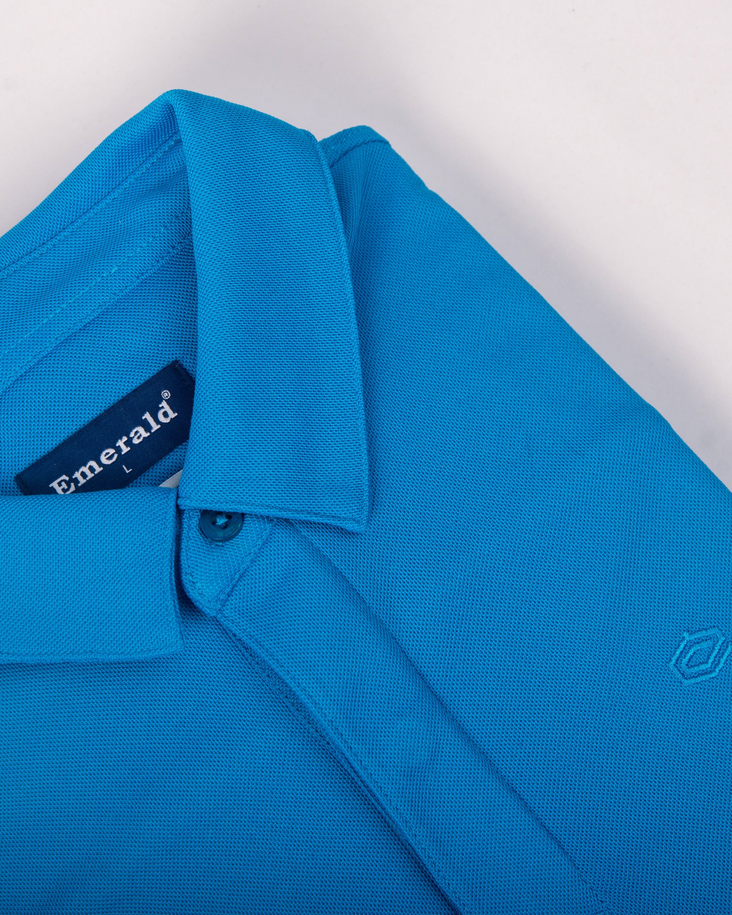 Polo Pique Solid Slim Fit-Parisian Blue