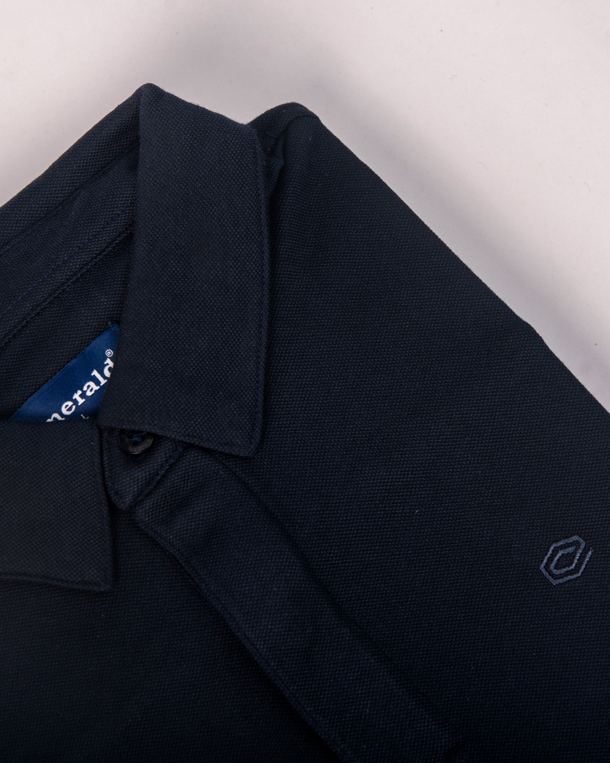 Polo Pique Solid Slim Fit-Estate Blue