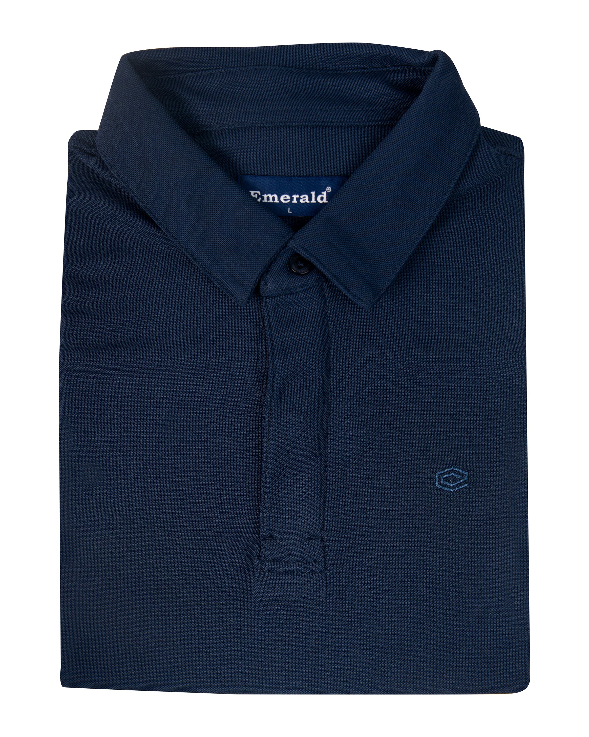 Polo Pique Solid Slim Fit-Midnight