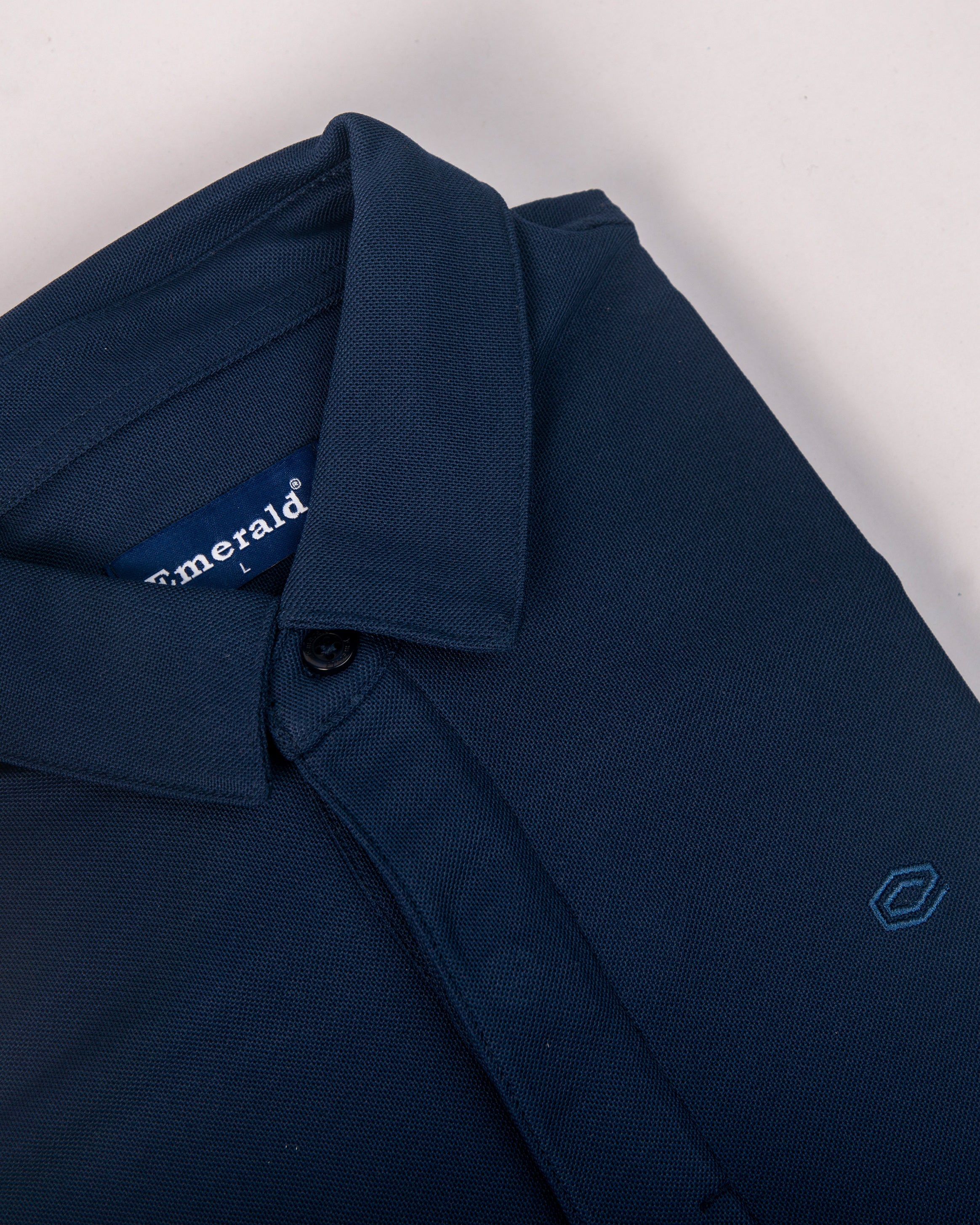 Polo Pique Solid Slim Fit-Midnight