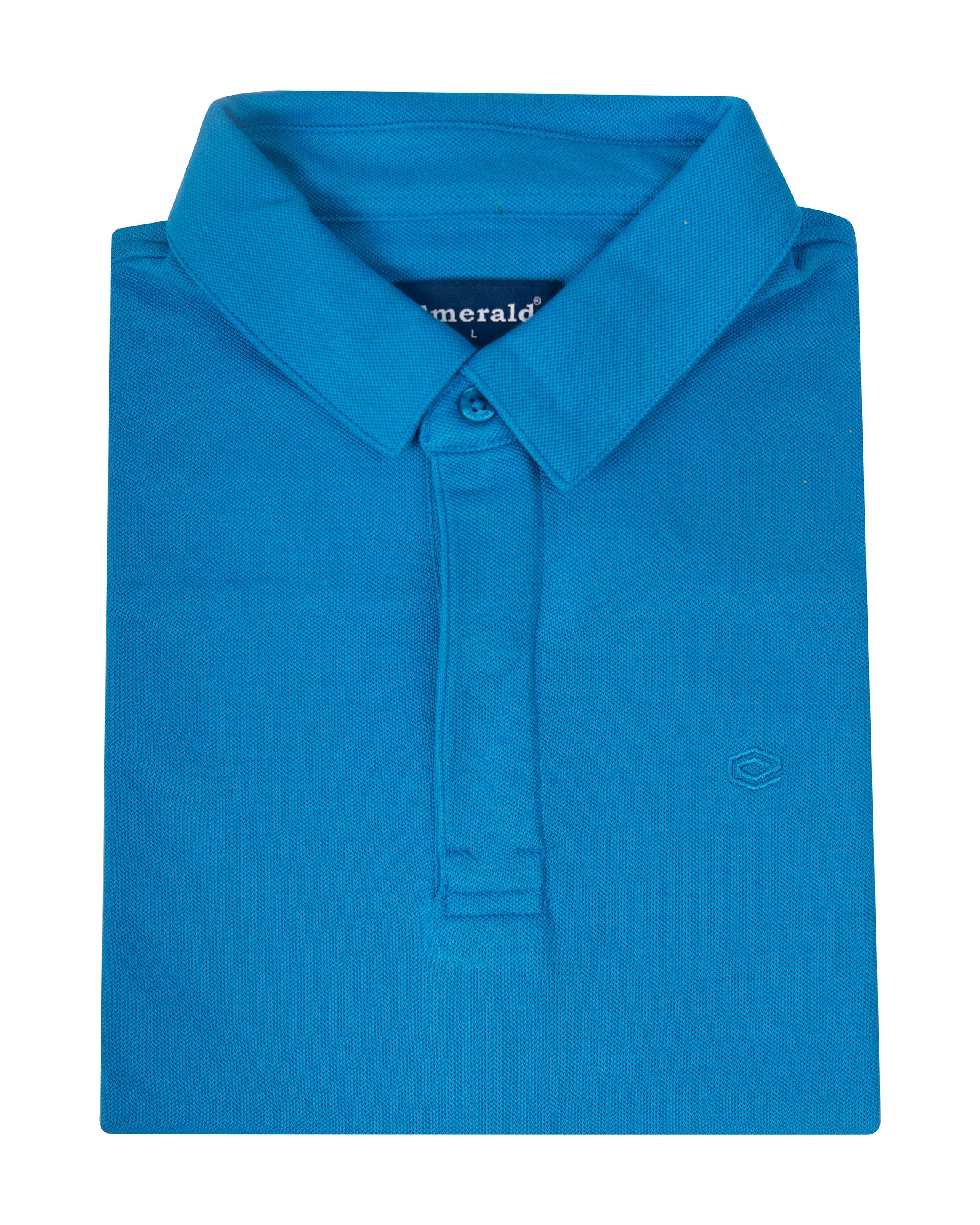 Polo Pique Solid Slim Fit-Little Boy Blue