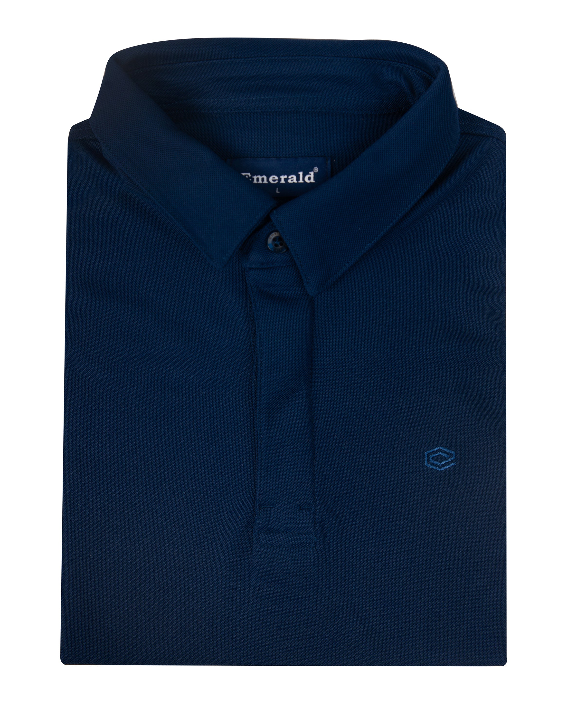 Polo Pique Solid Slim Fit-Navy