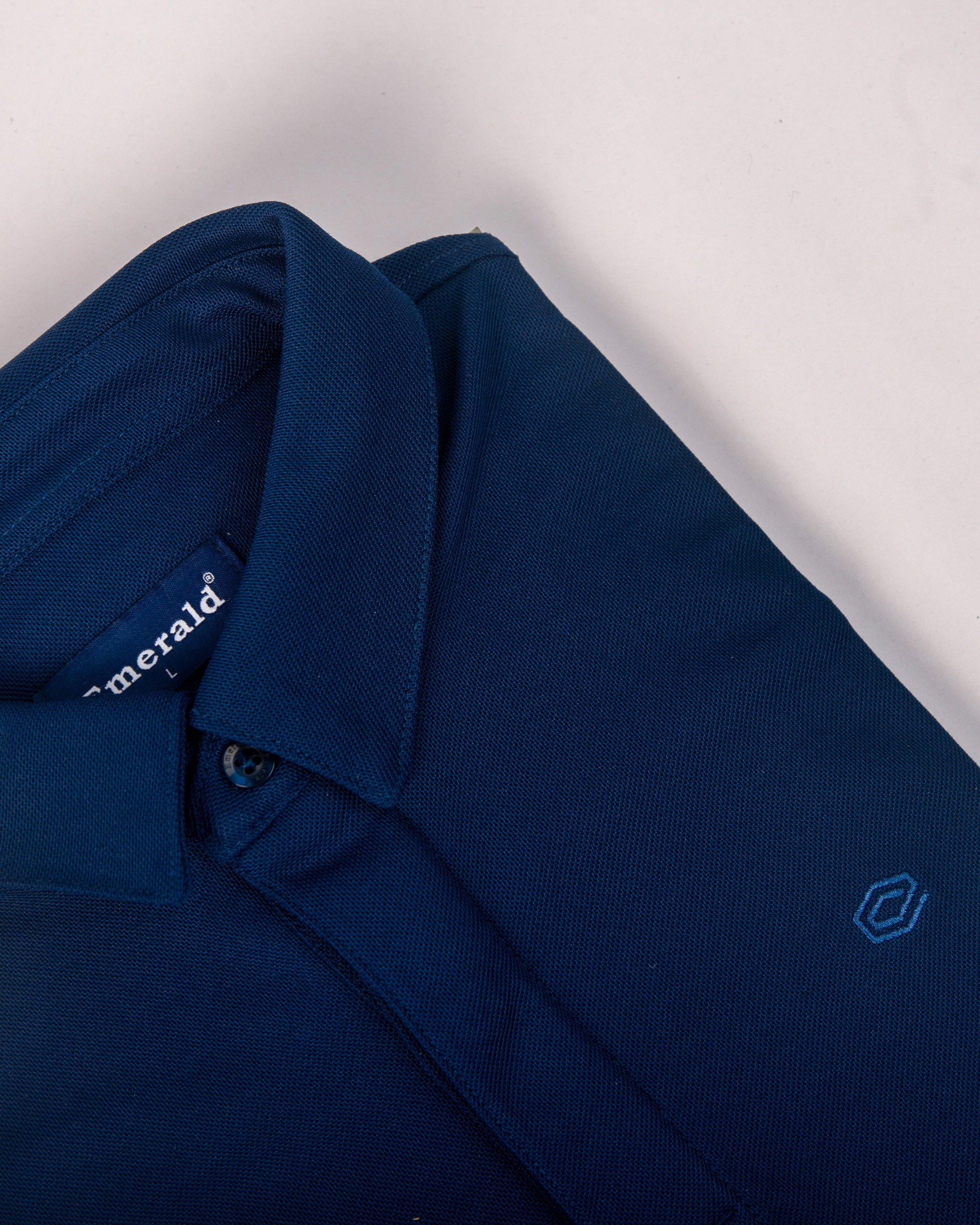 Polo Pique Solid Slim Fit-Navy