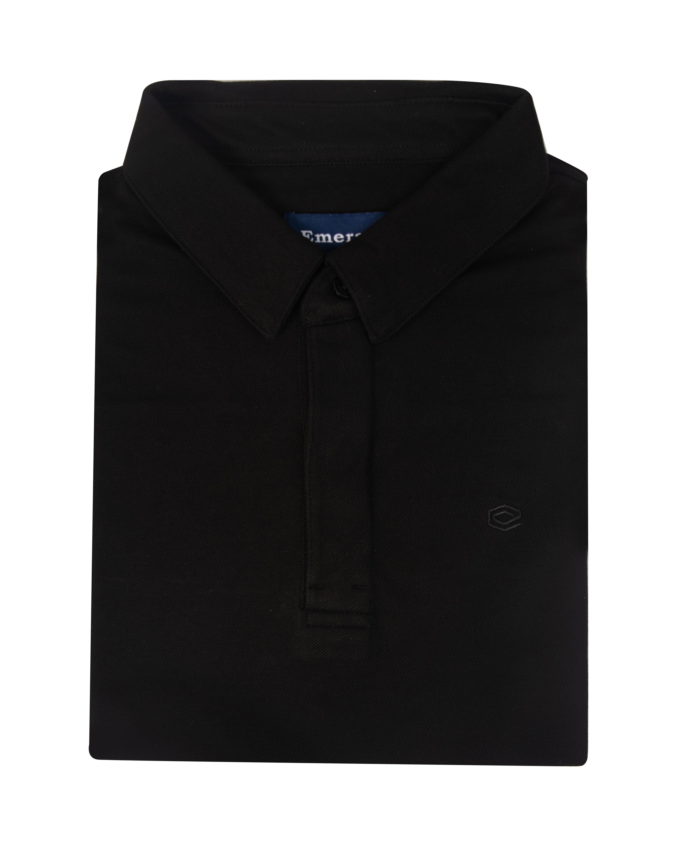 Polo Pique Solid Slim Fit-Black Inck