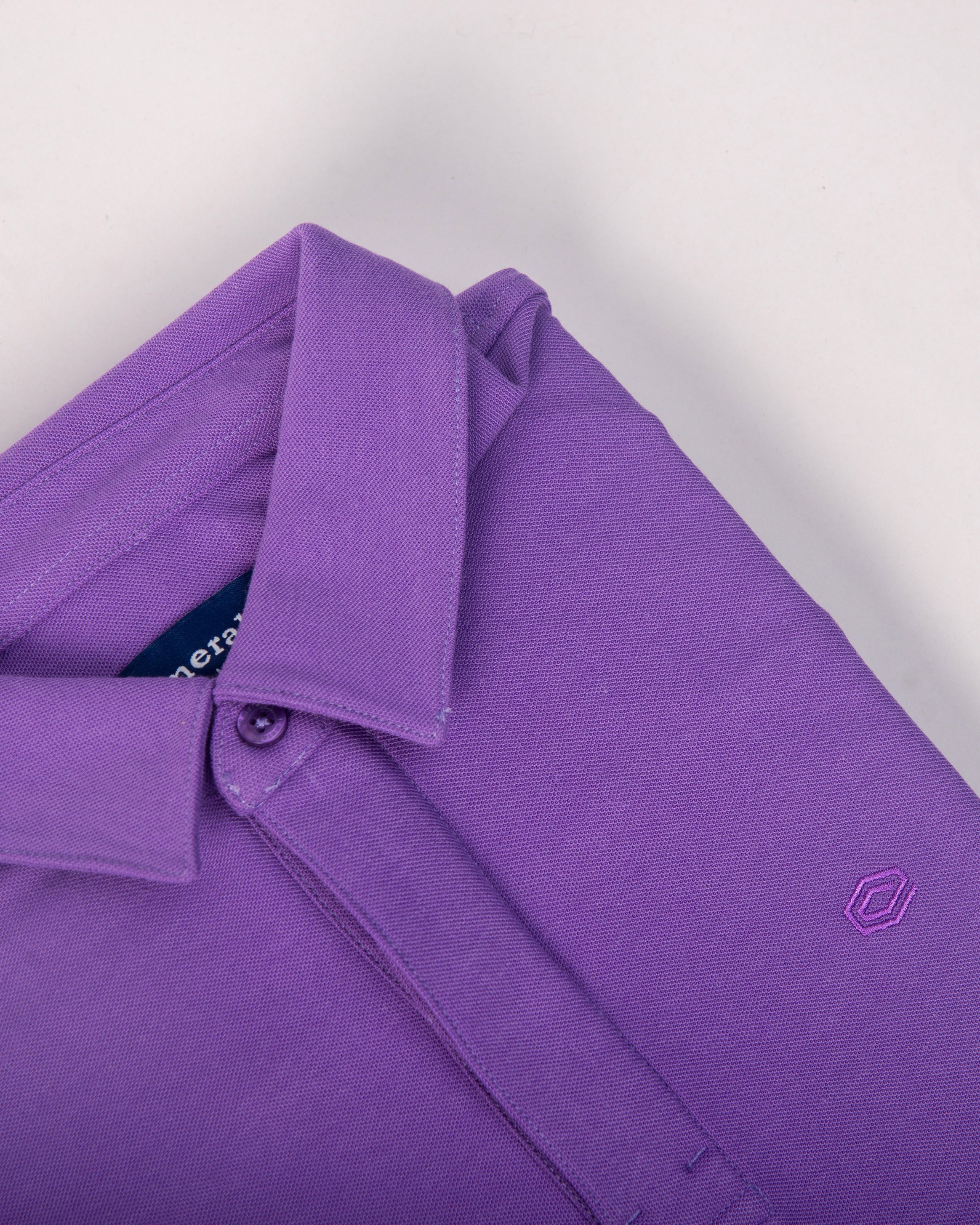 Polo Pique Solid Slim Fit-Purple Haze