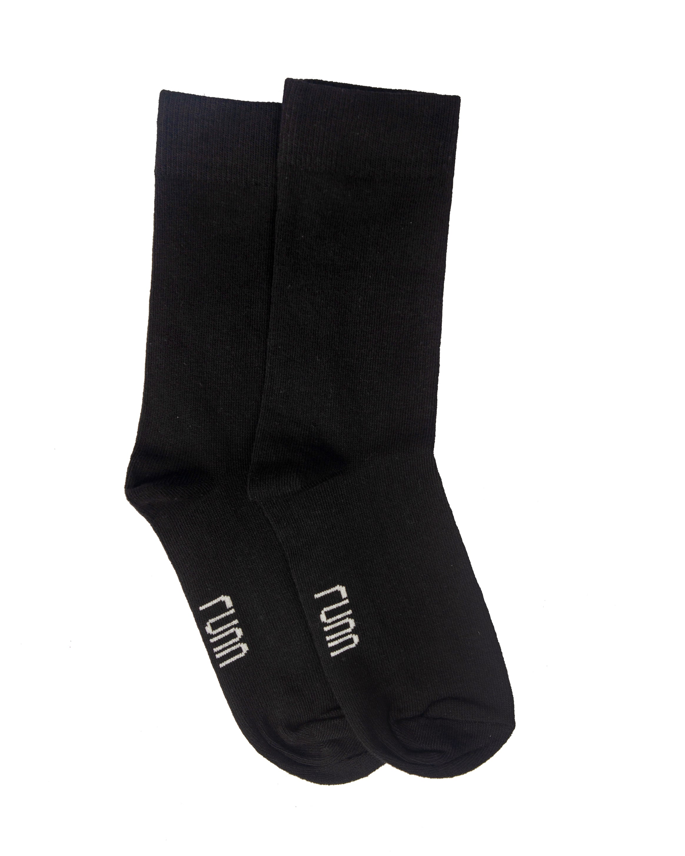 Runn Full Plain Socks - Black