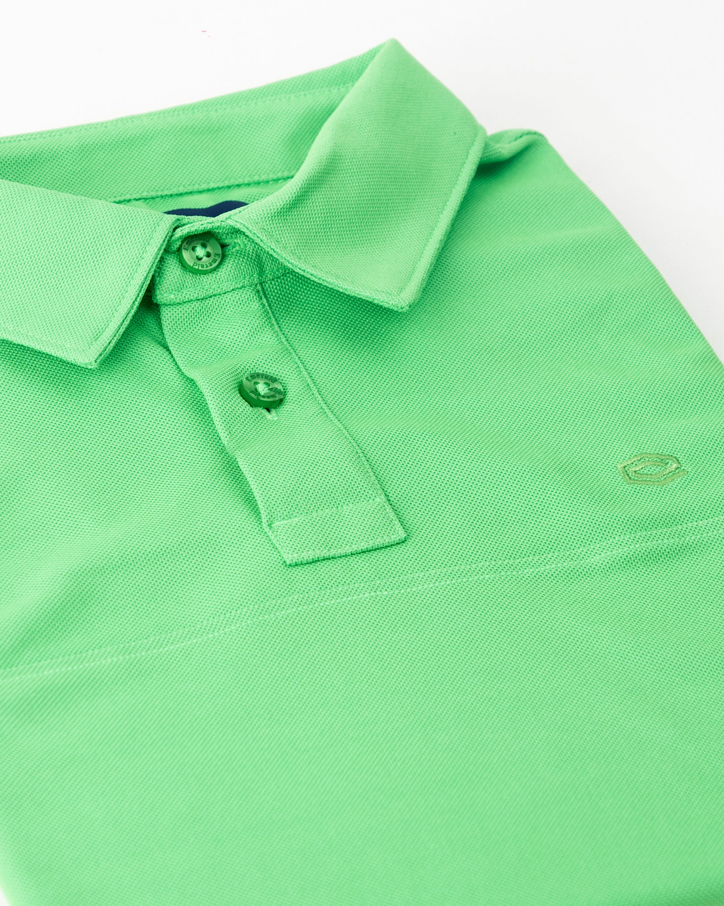 Emerald Polo Plain Slim Fit-Emerald
