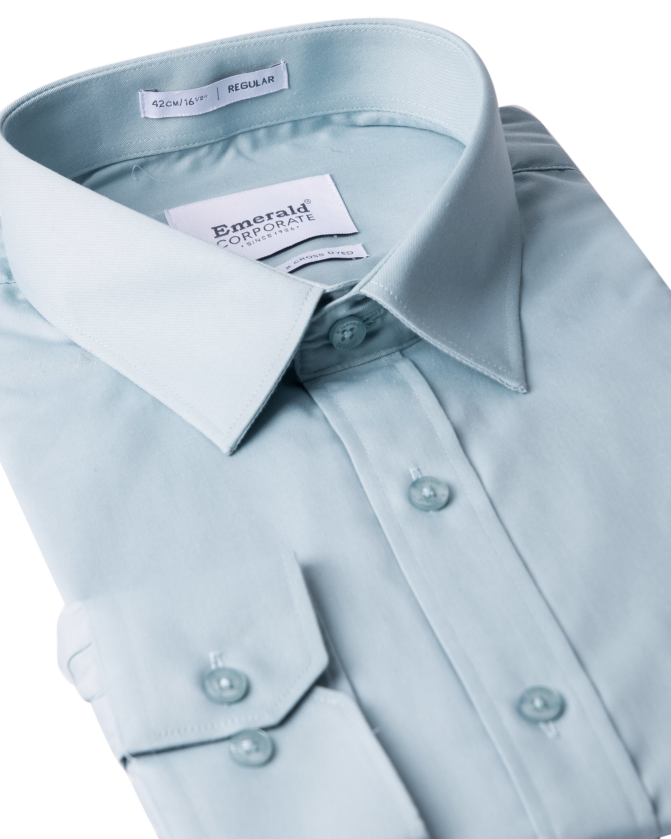 Emerald Corporate Twill Regular Fit-Blue Haze
