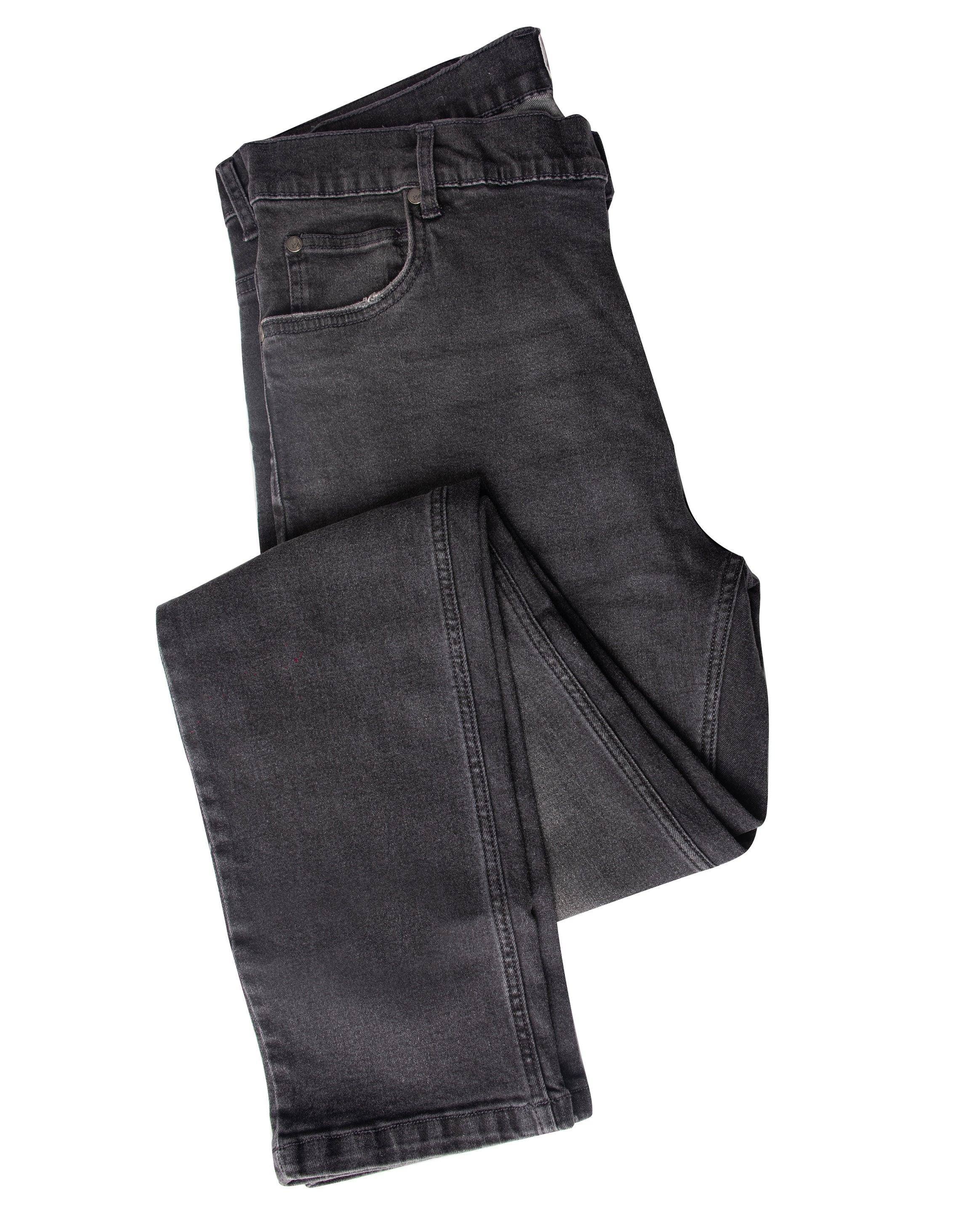 Emerald Denim Mid Wash Slim Fit-Black Inck