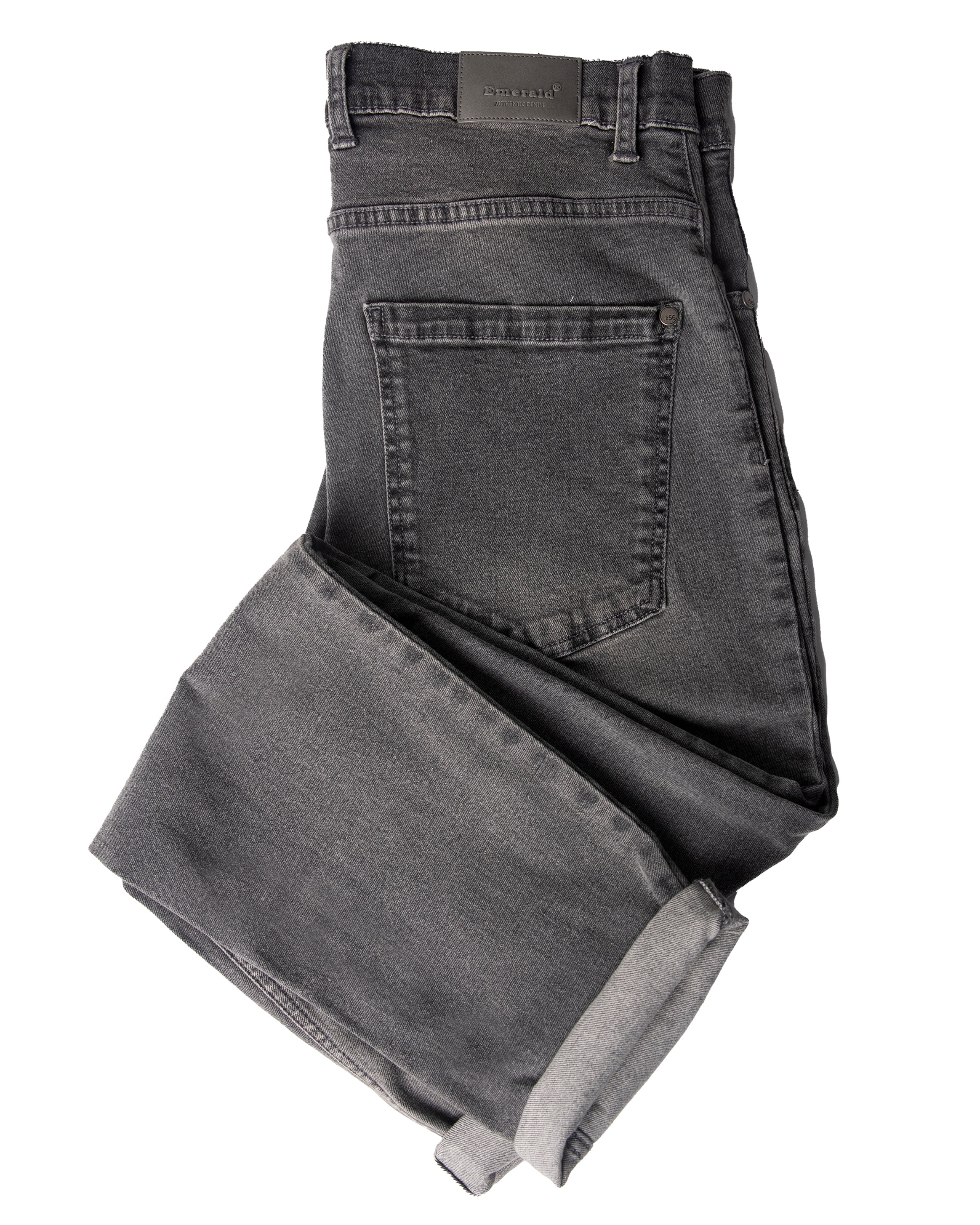 Emerald Denim Light Wash Slim Fit-Black Inck