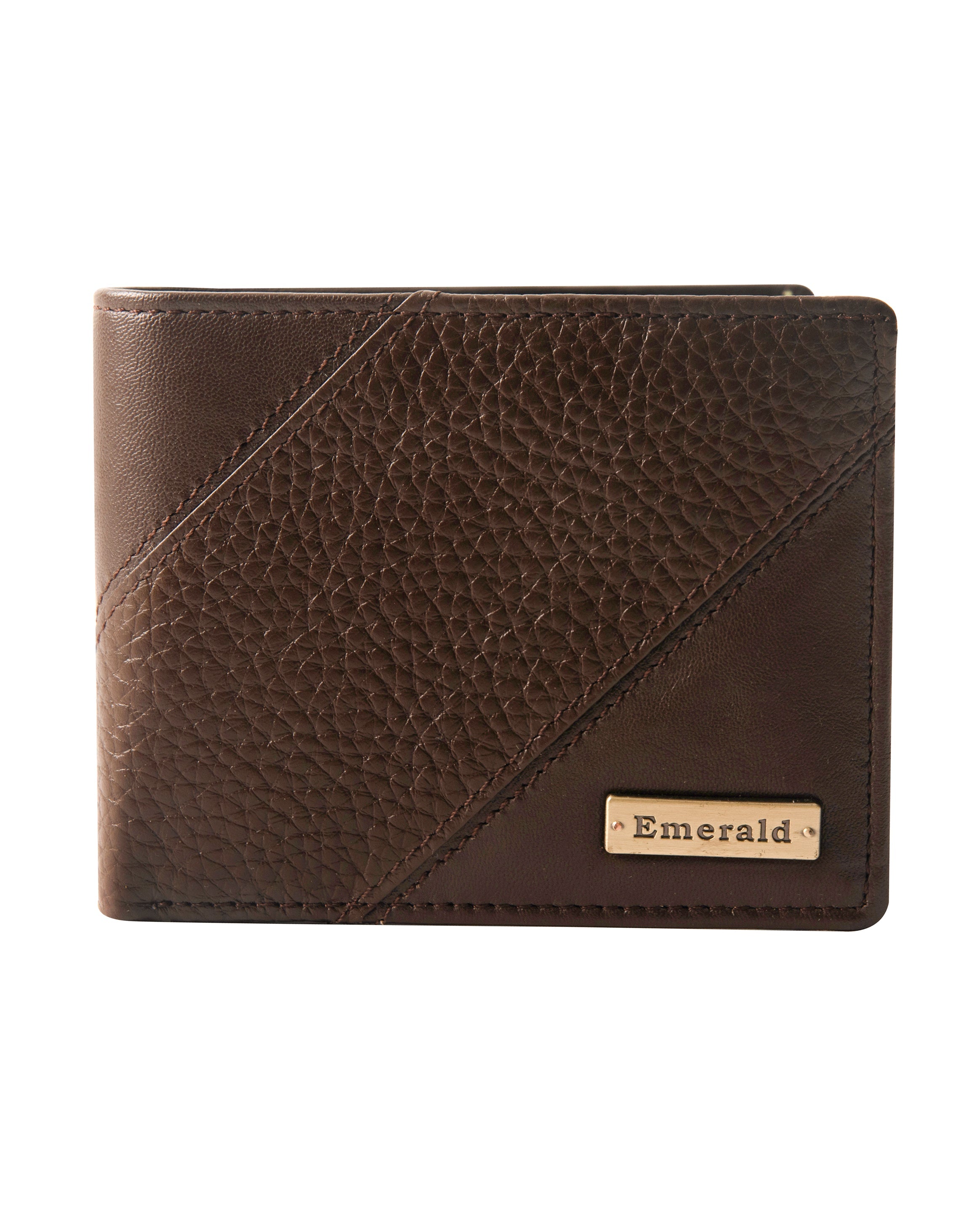 Emerald Bifold Wallet-Brown