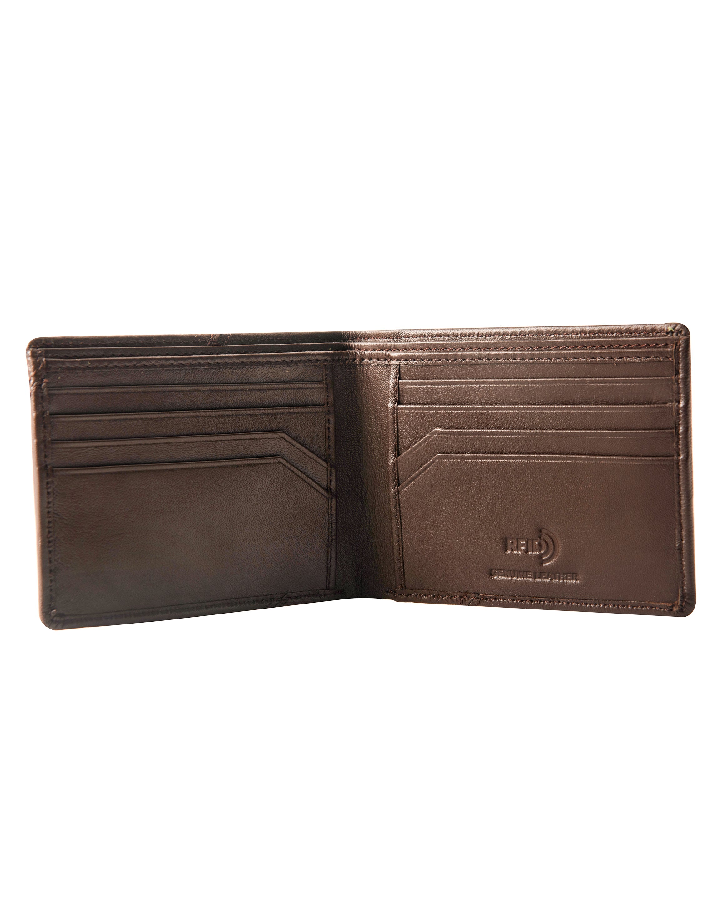 Emerald Bifold Wallet-Brown