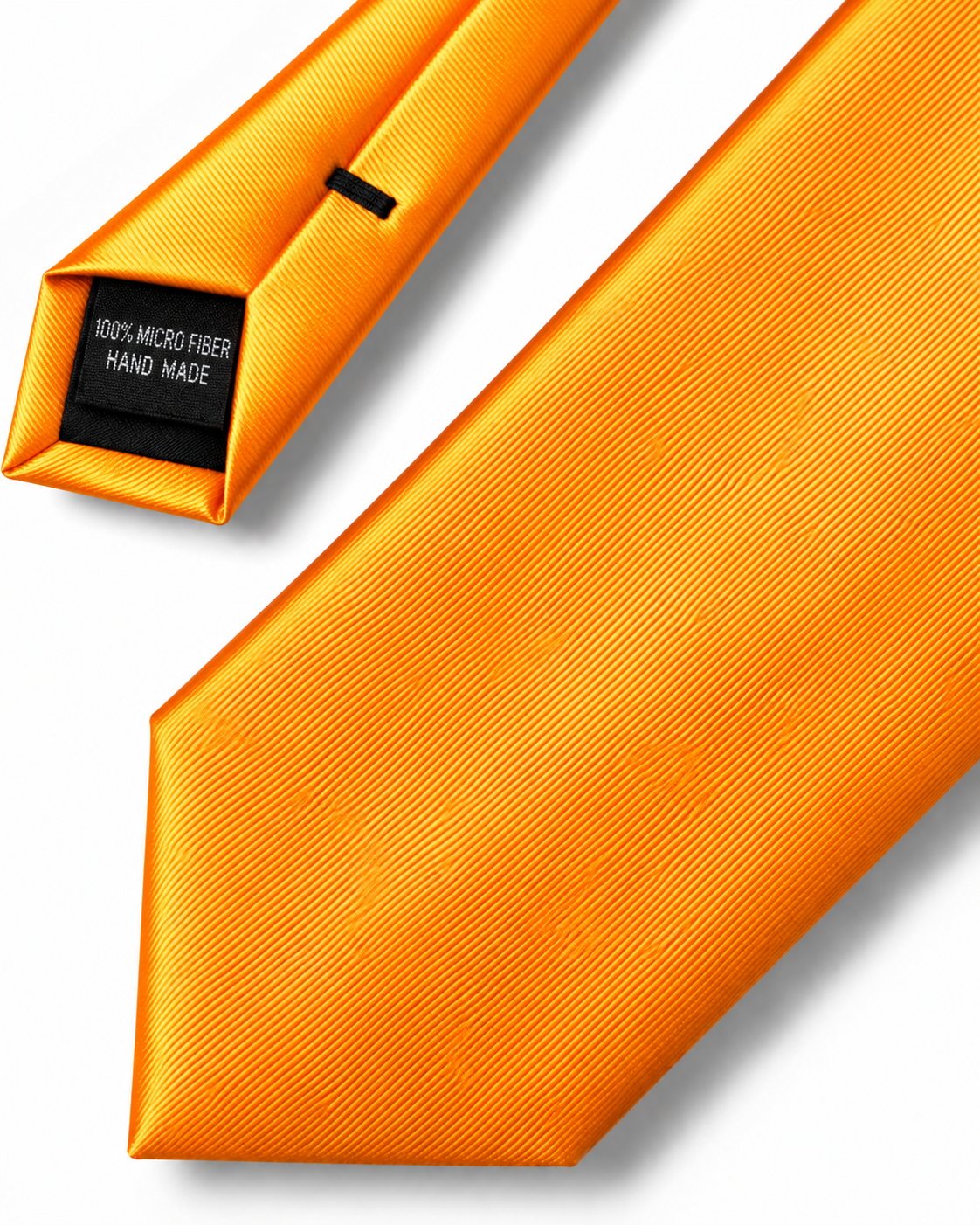 Golden Orange Microfiber Tie