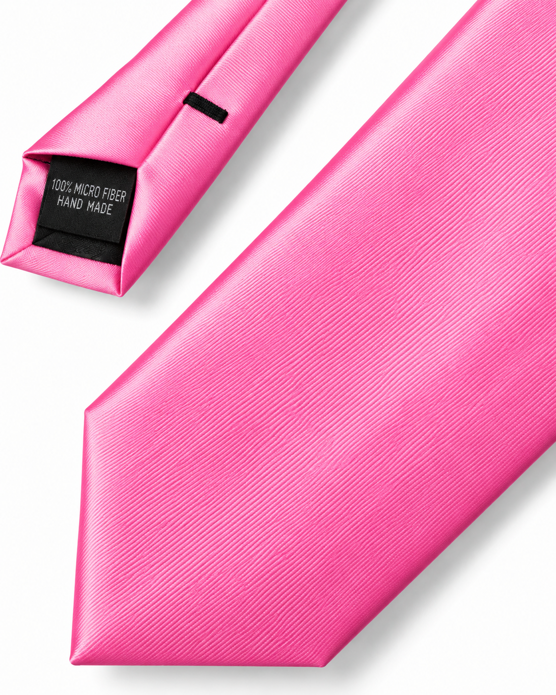 Vibrant Pink Microfiber Tie