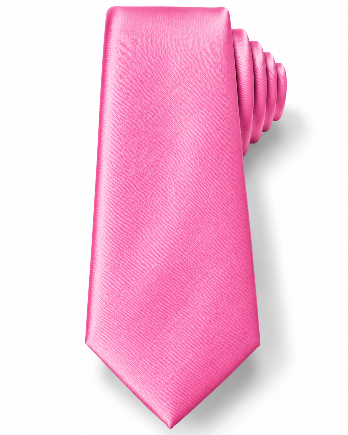 Vibrant Pink Microfiber Tie