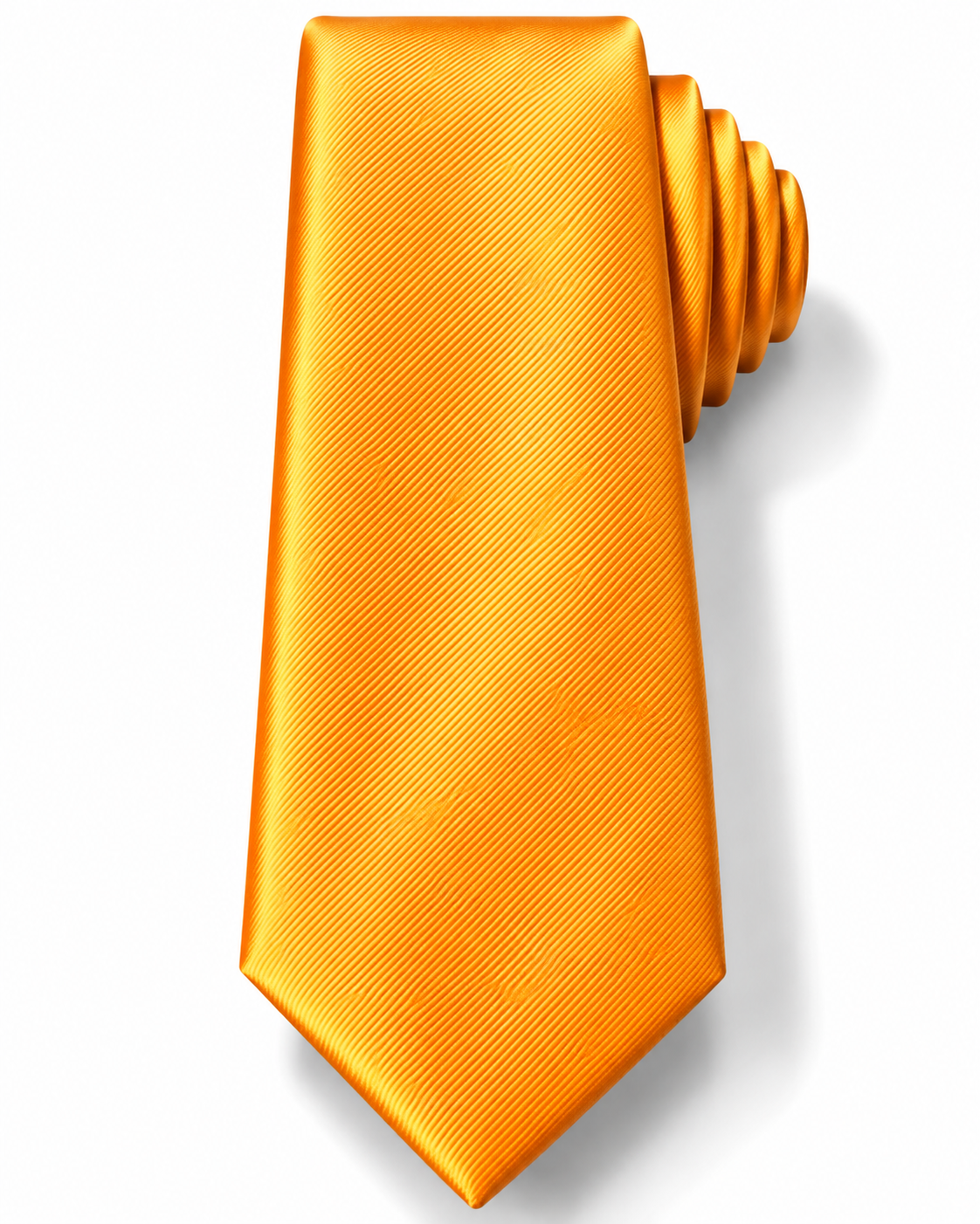 Golden Orange Microfiber Tie
