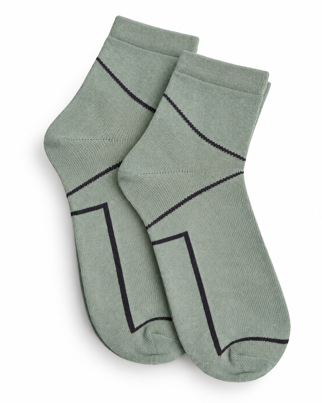 Sage Line Ankle Socks
