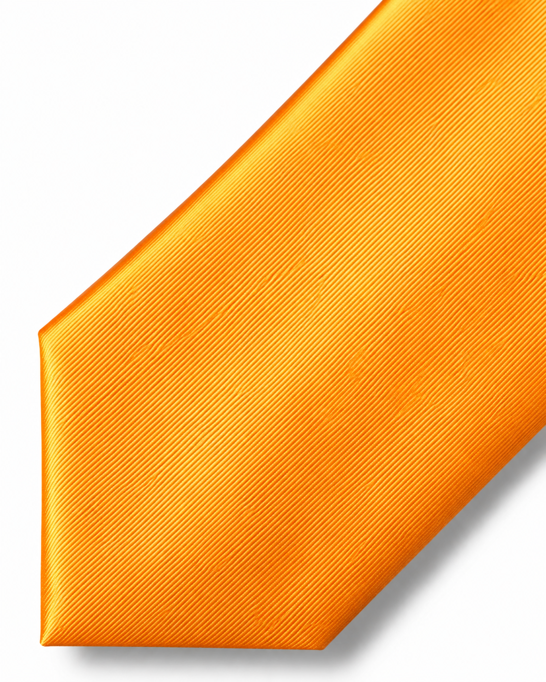 Golden Orange Microfiber Tie