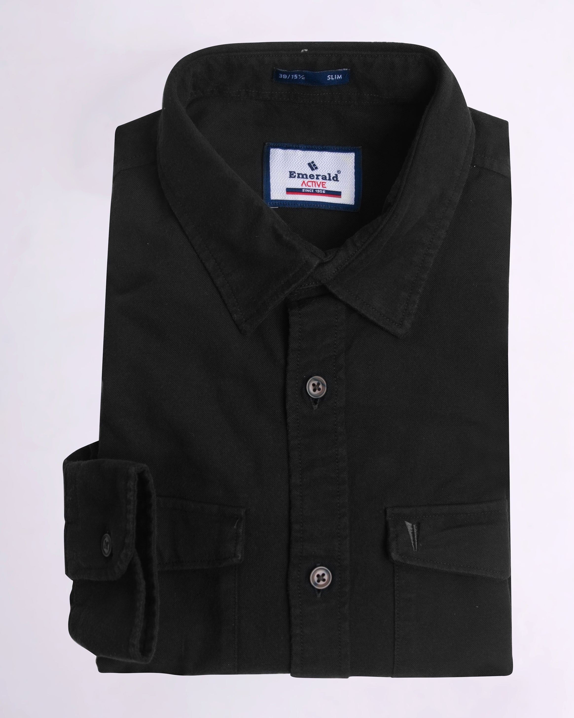 Emerald Active Oxford Slim Fit-Raven