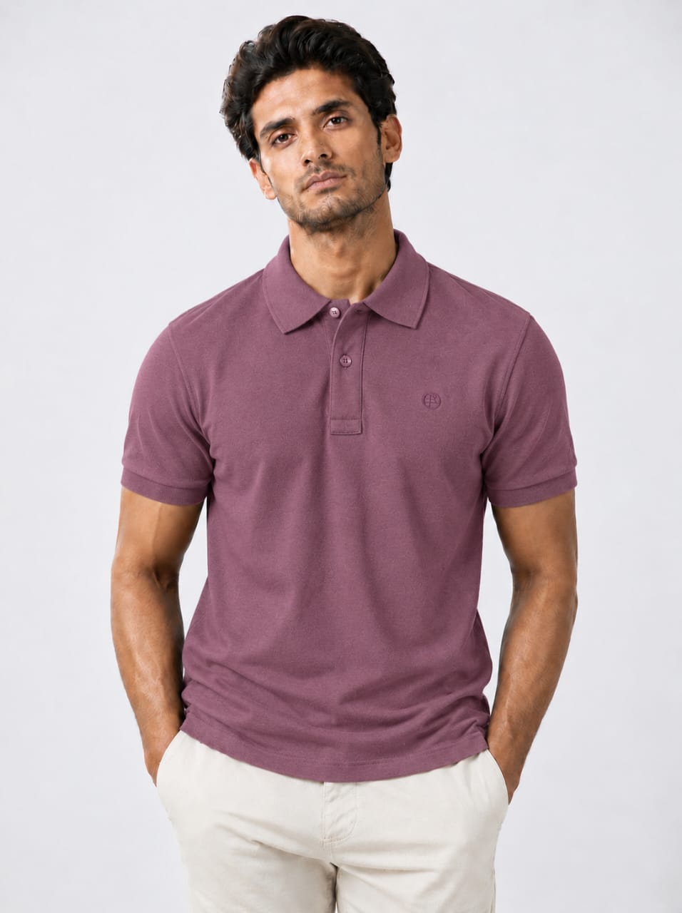 Emerald Polo Slim- Purple