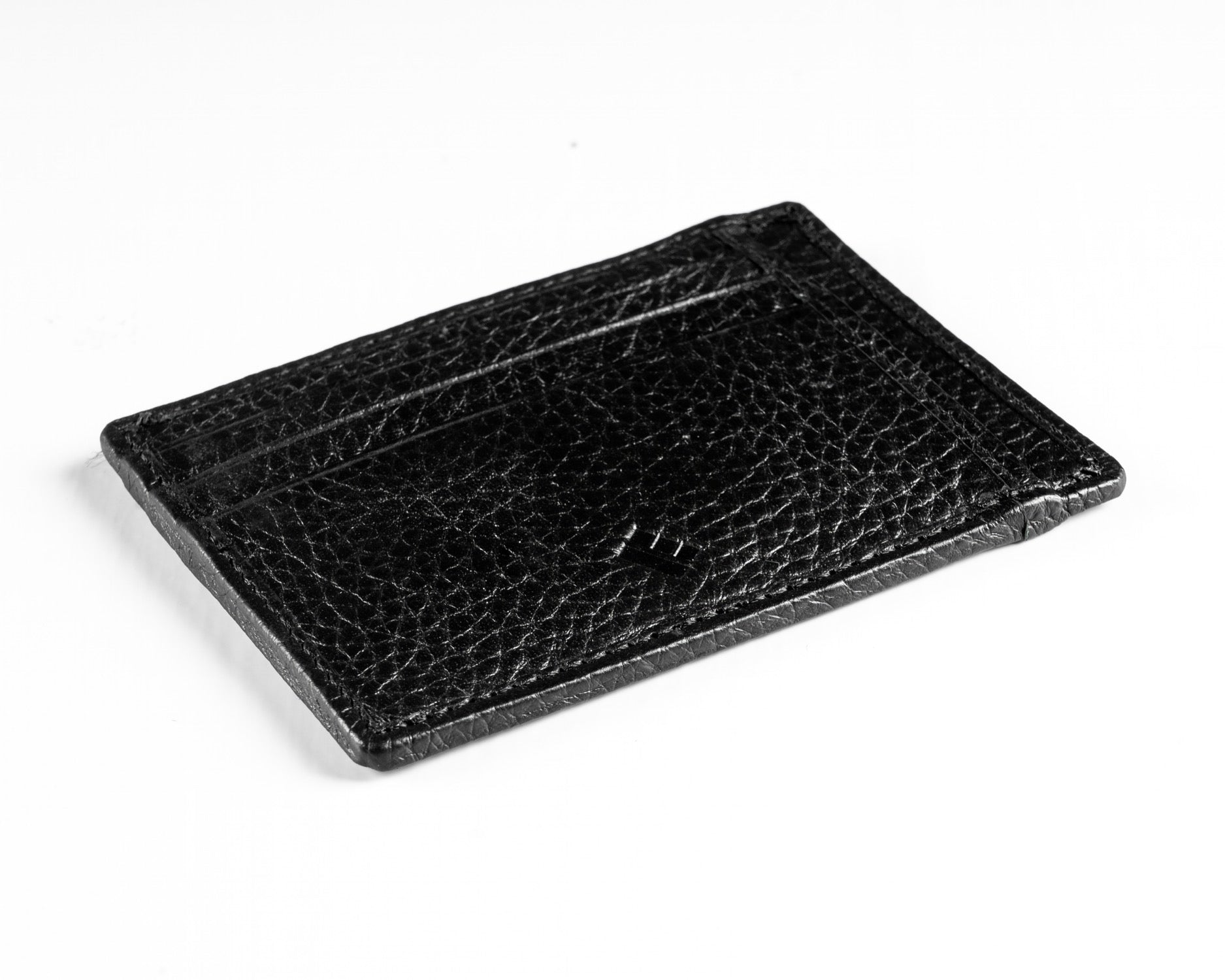 Emerald Card Holder Floter Genuine Leather - Black