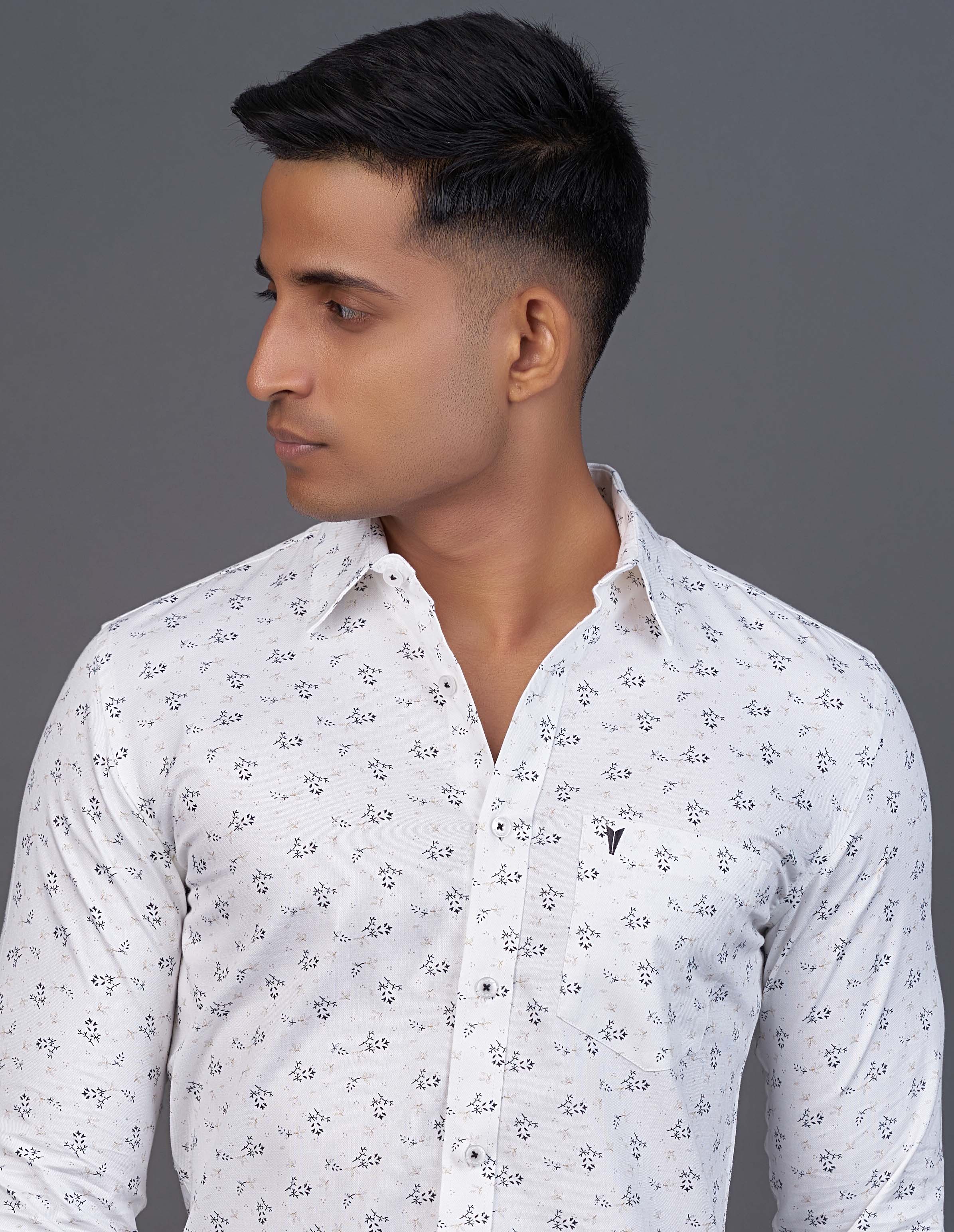 Emerald Active Printed Slim Fit-Licorice